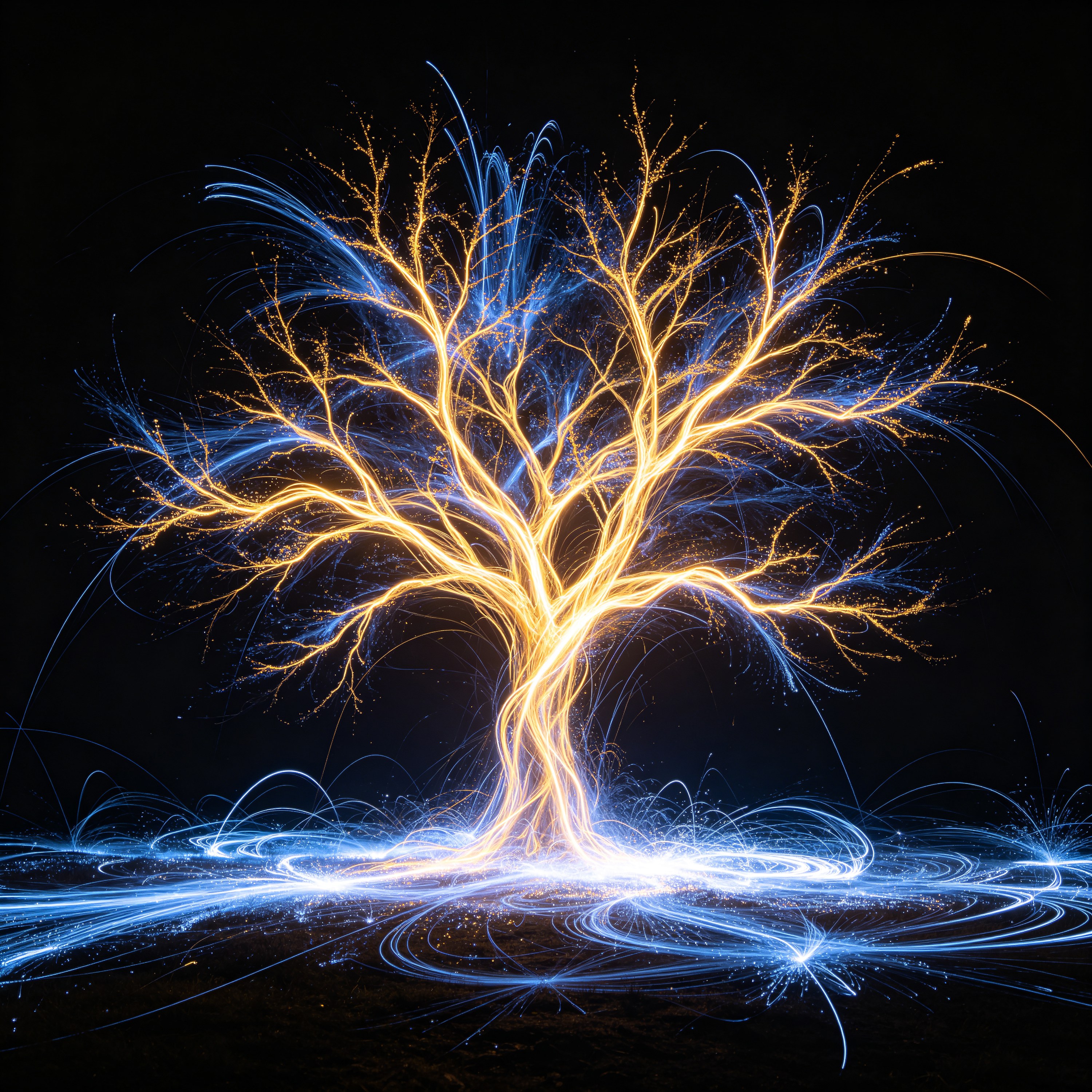 light painting of a