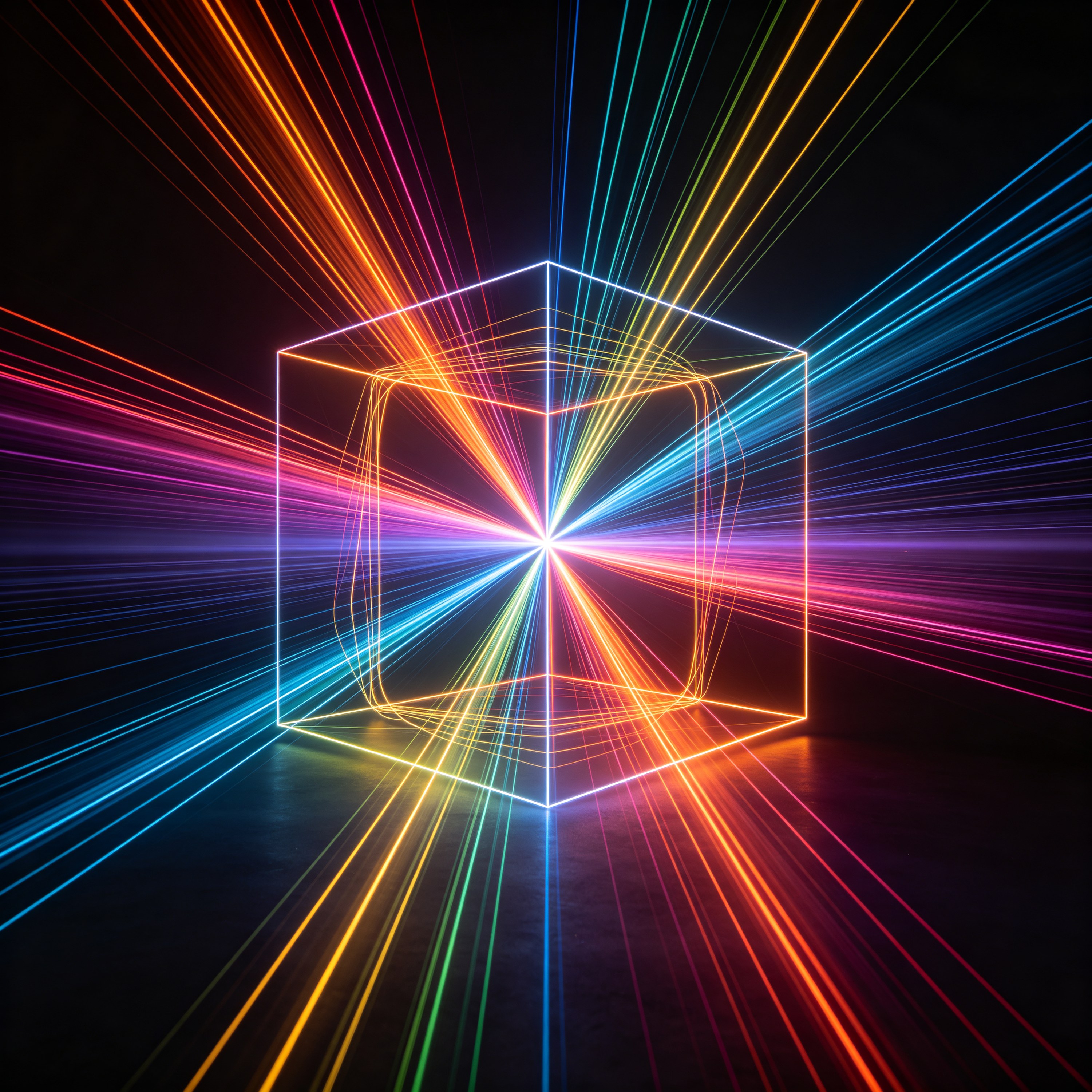 geometric light patt