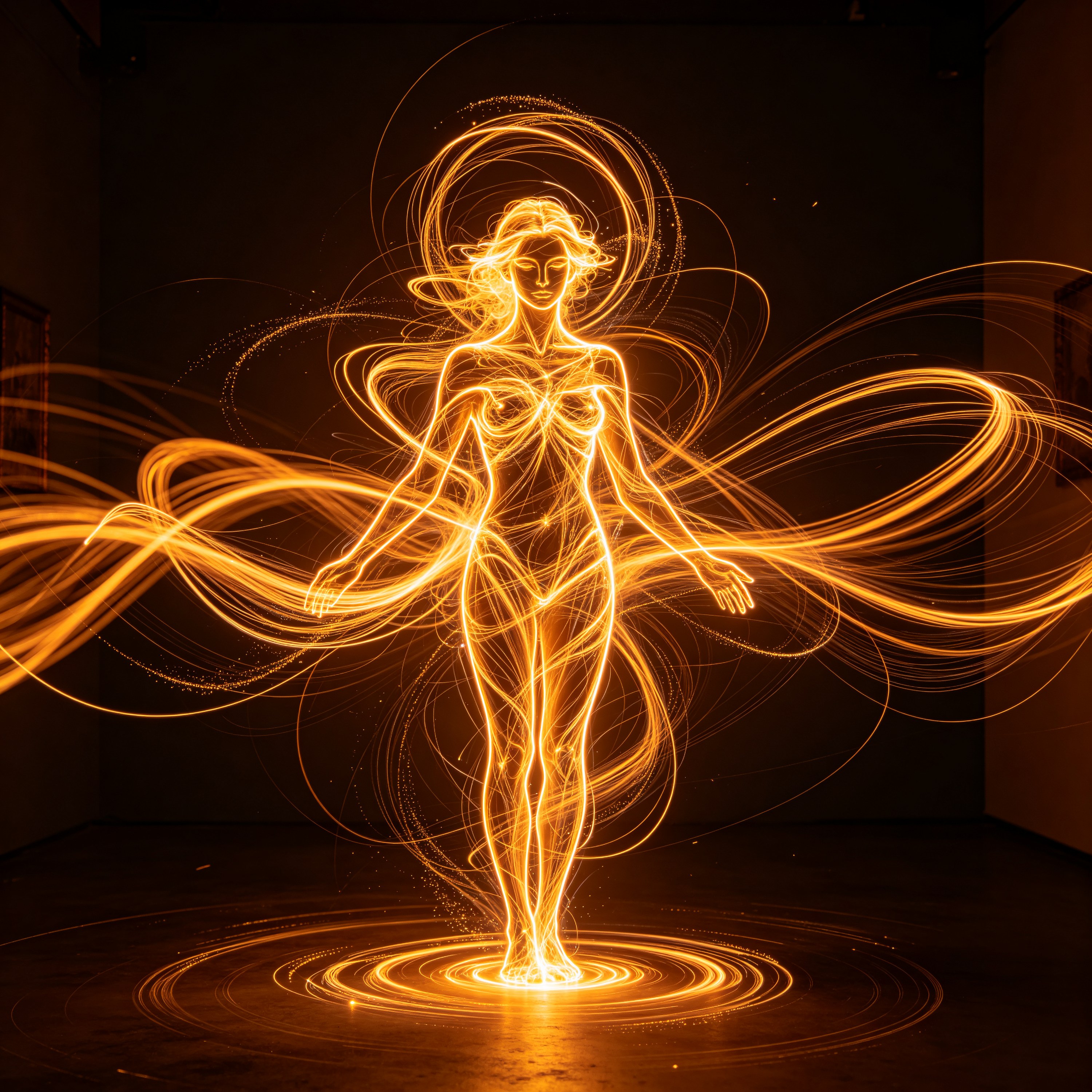 light painting of a