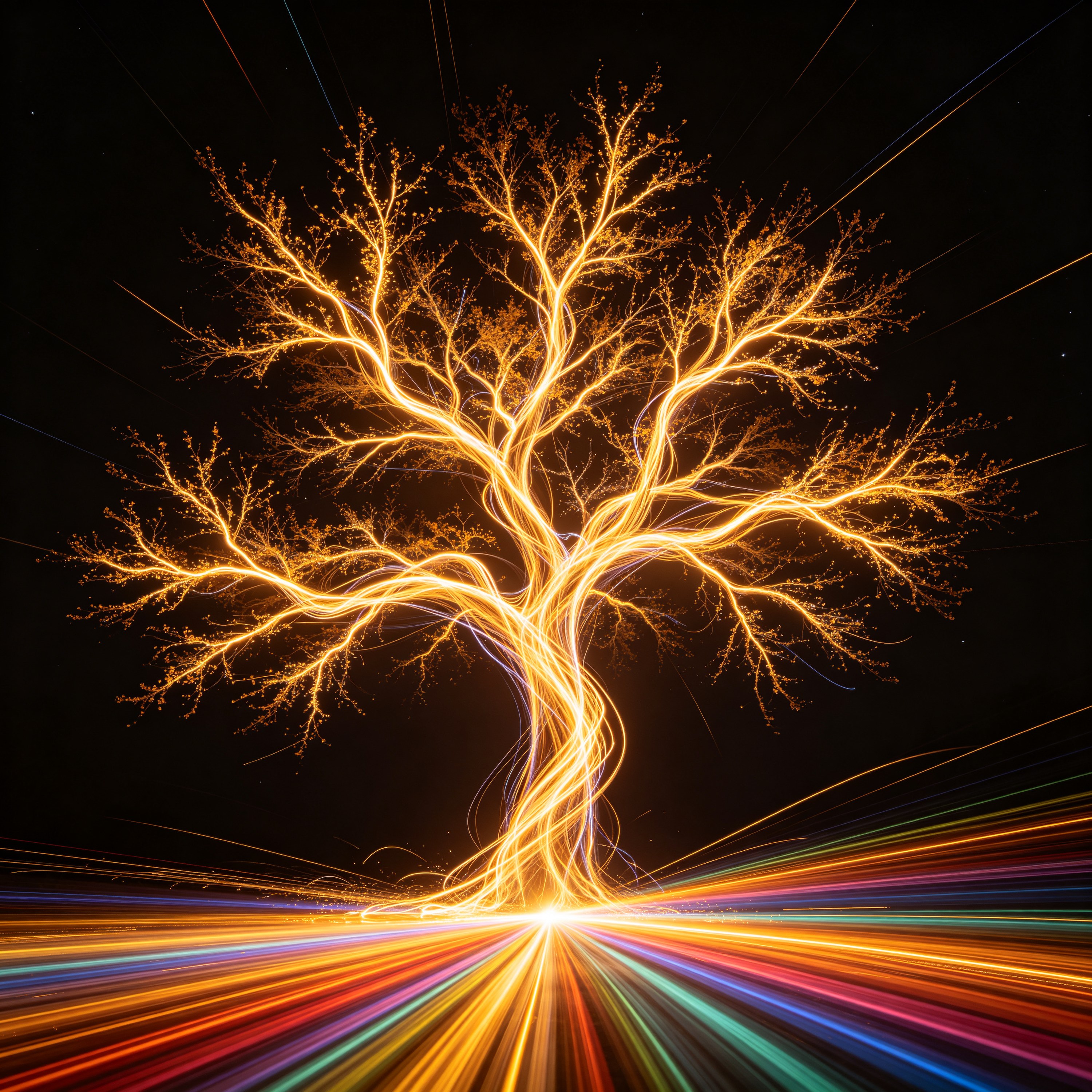 light painting of a