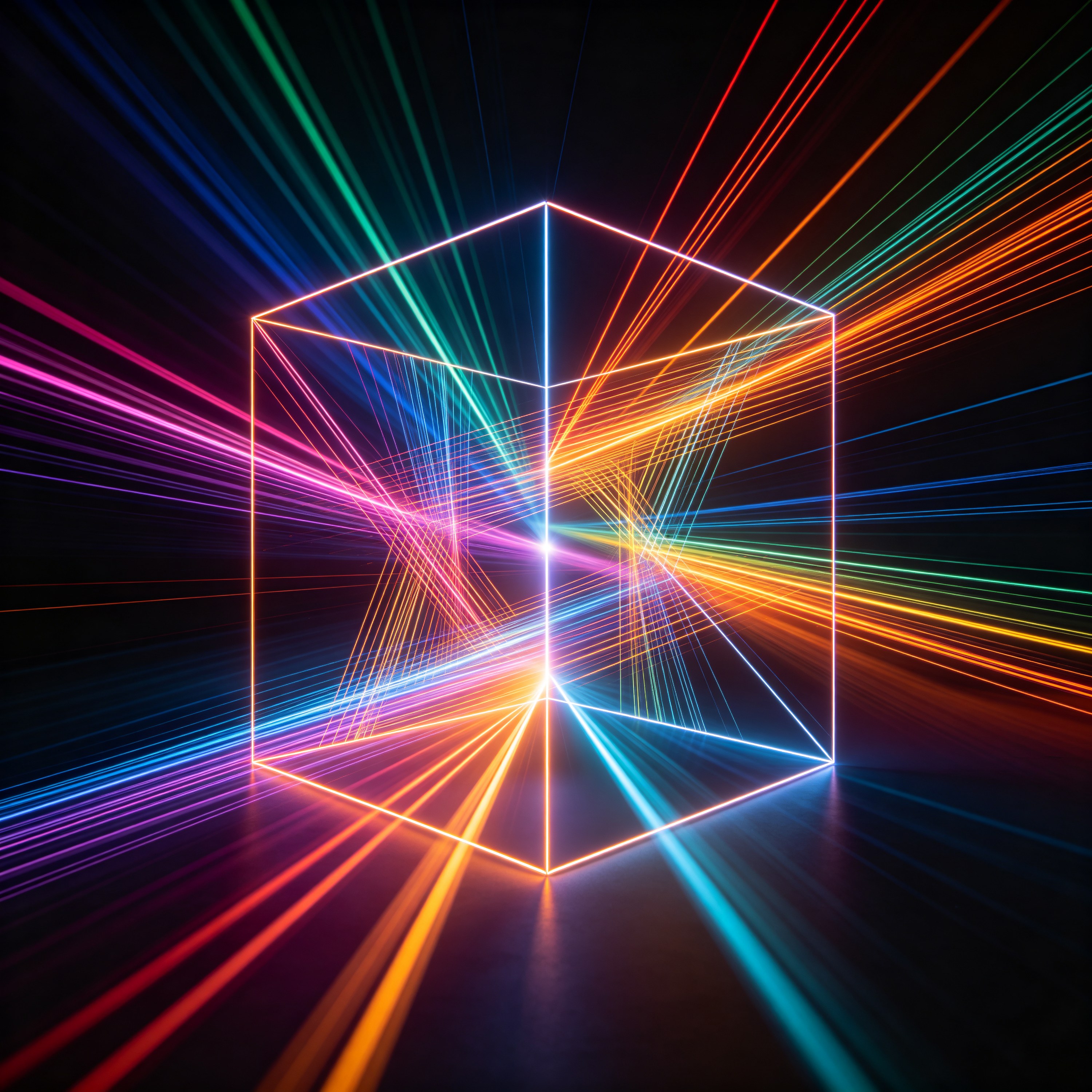 geometric light patt