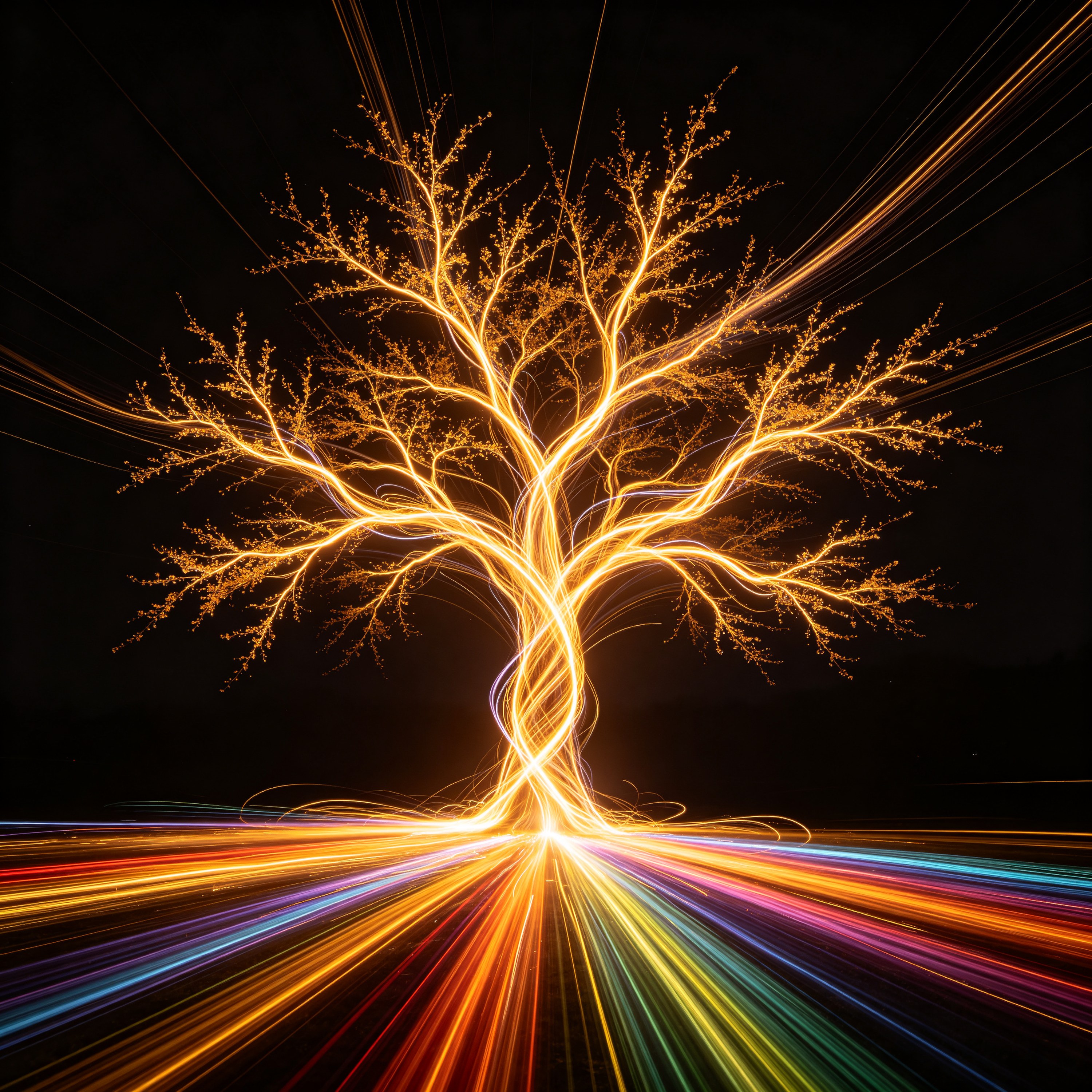 light painting of a