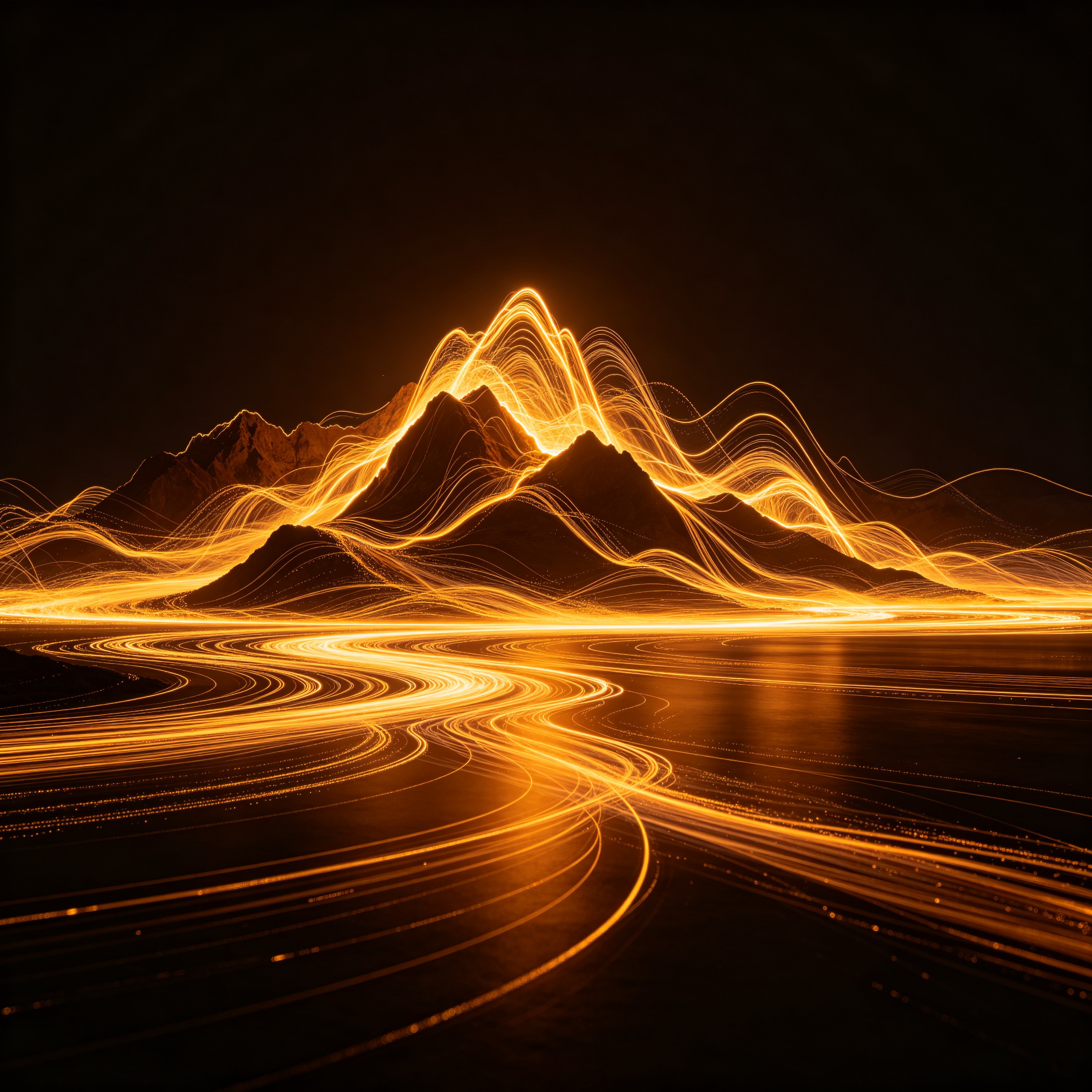 light painting of a
