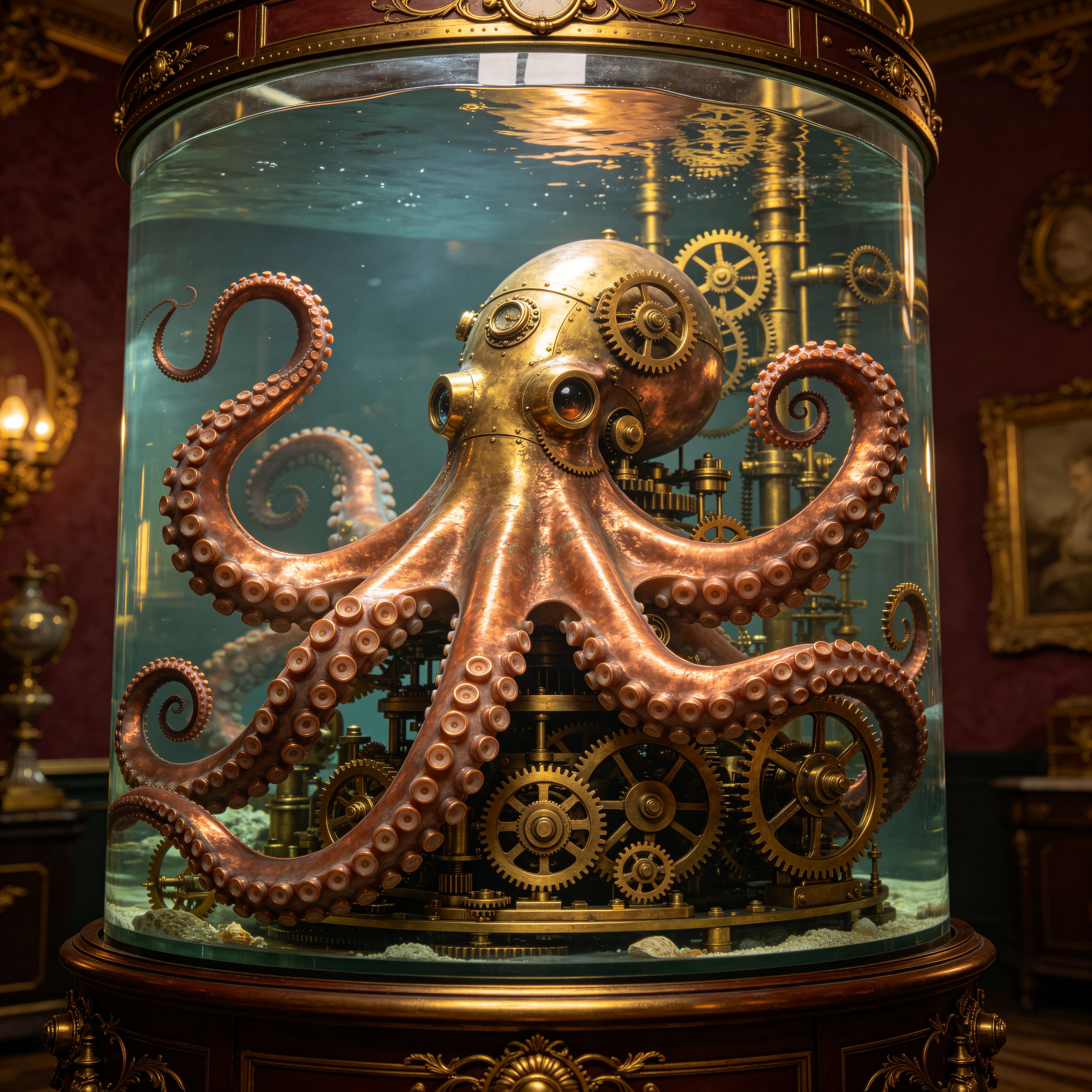 a mechanical octopus