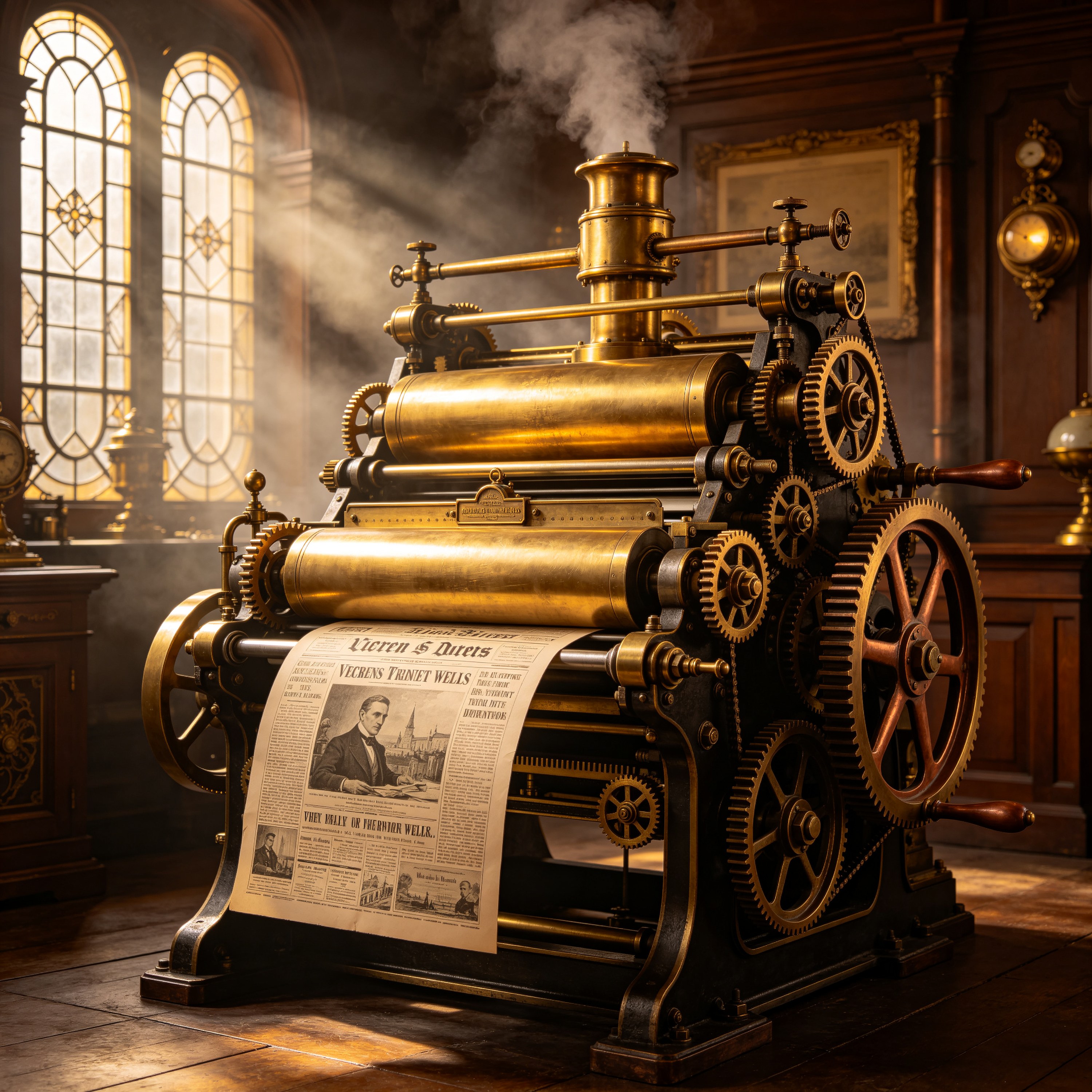 a steam-powered prin