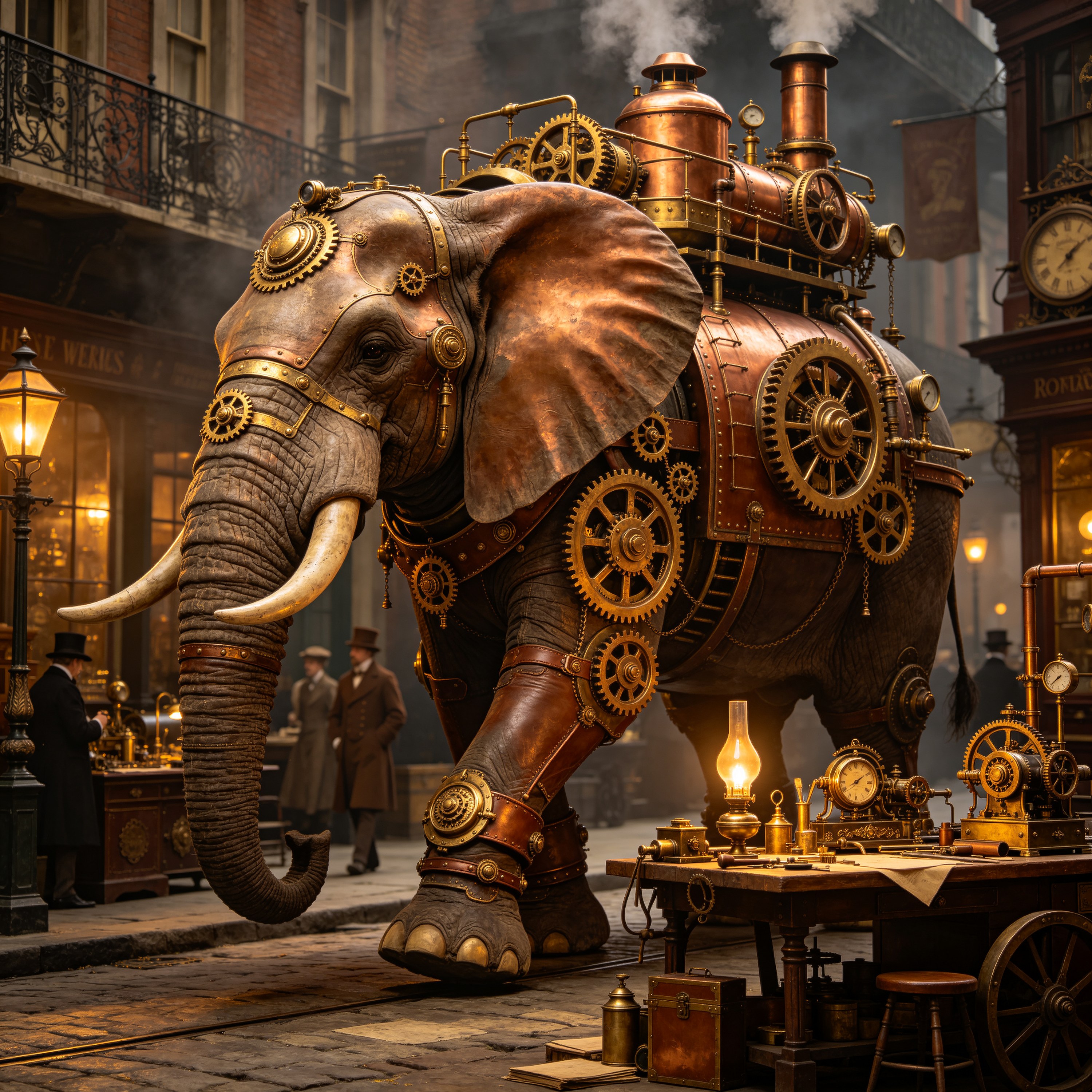 a giant steam-powere