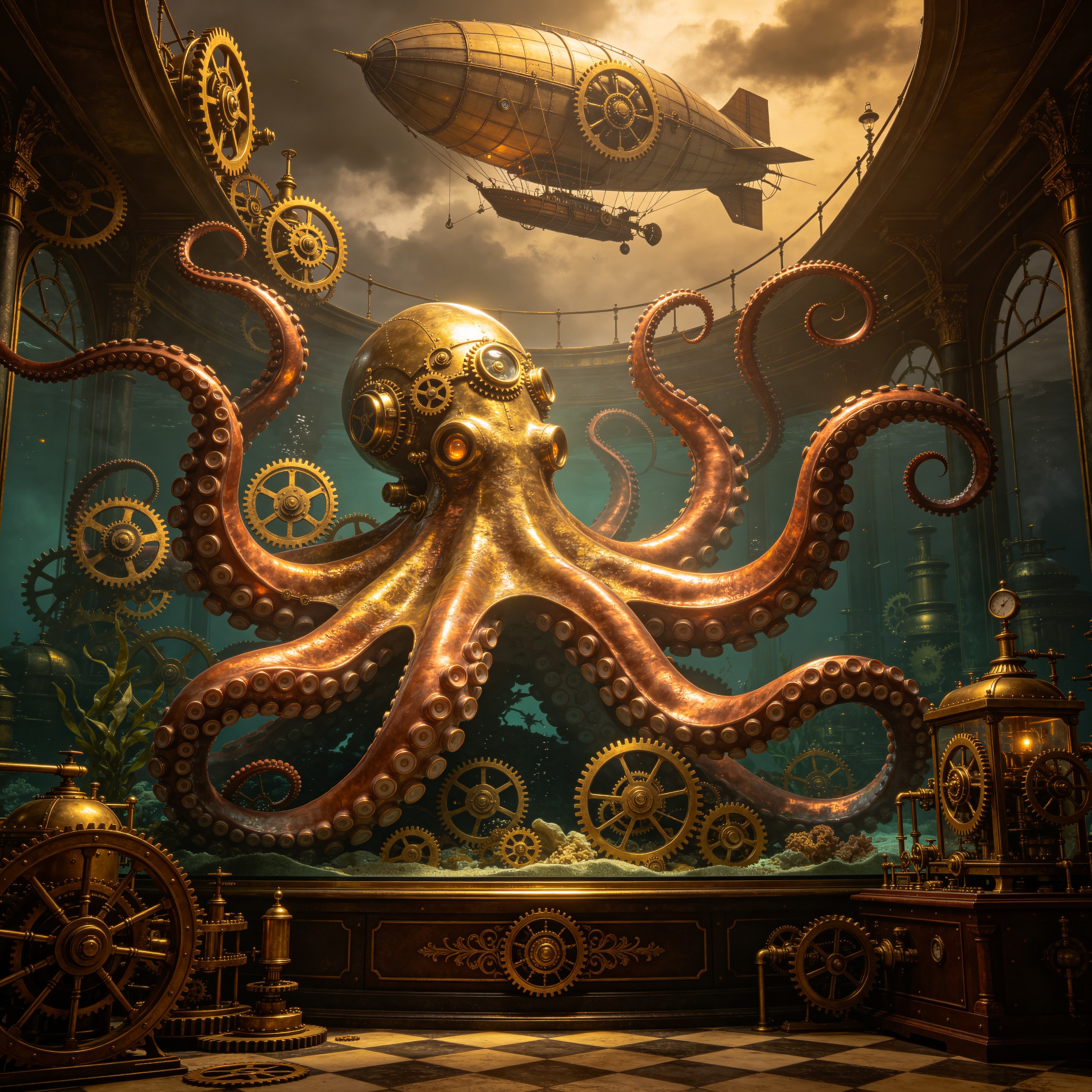 a mechanical octopus