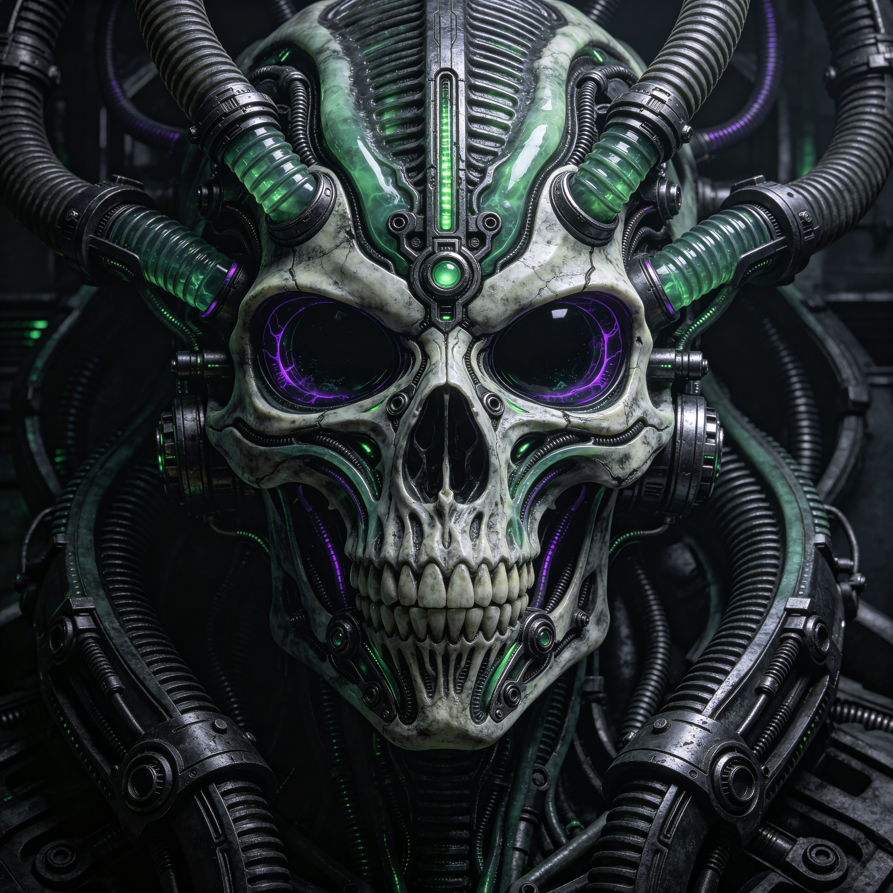 a biomechanical face