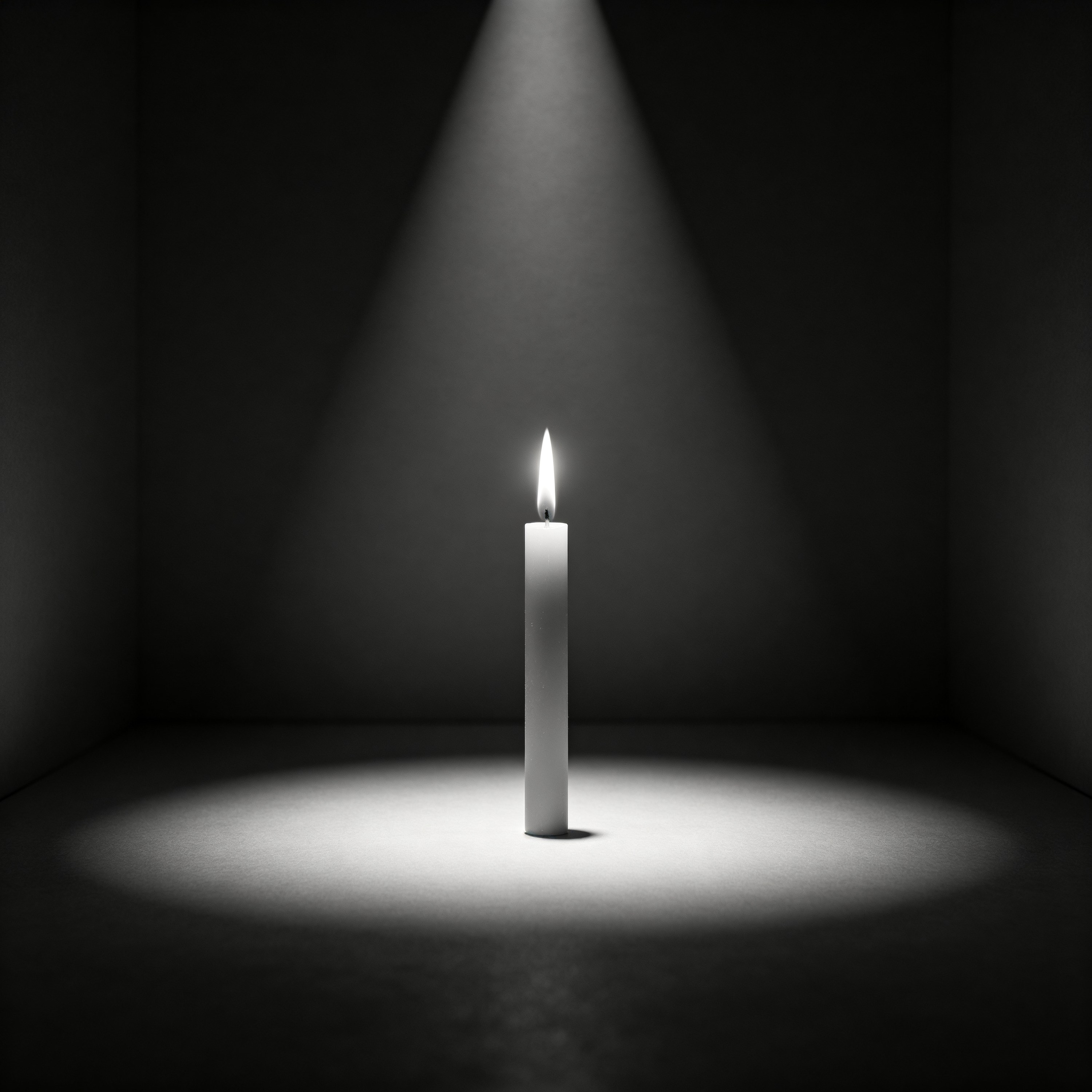 a single candle burn