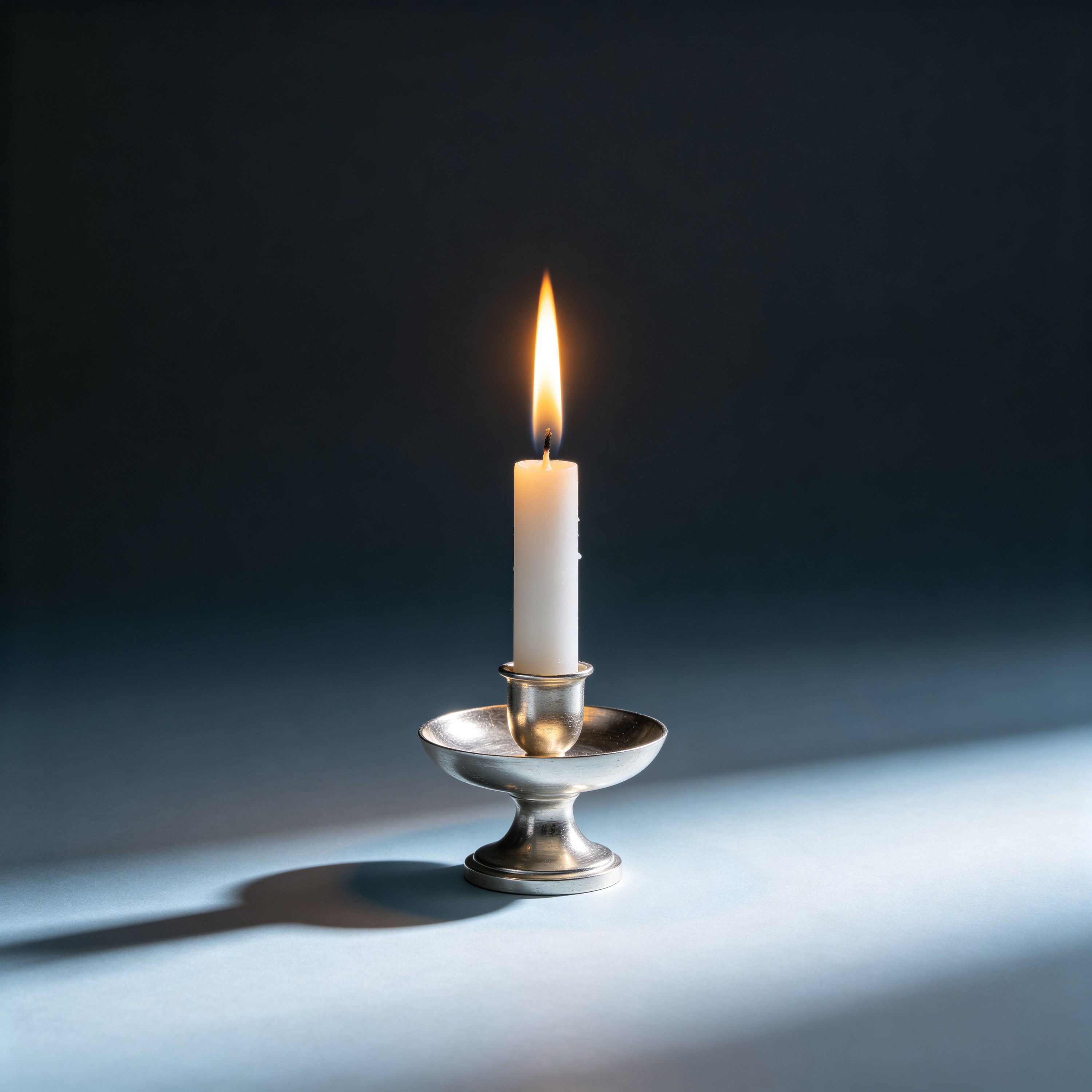 a single candle burn