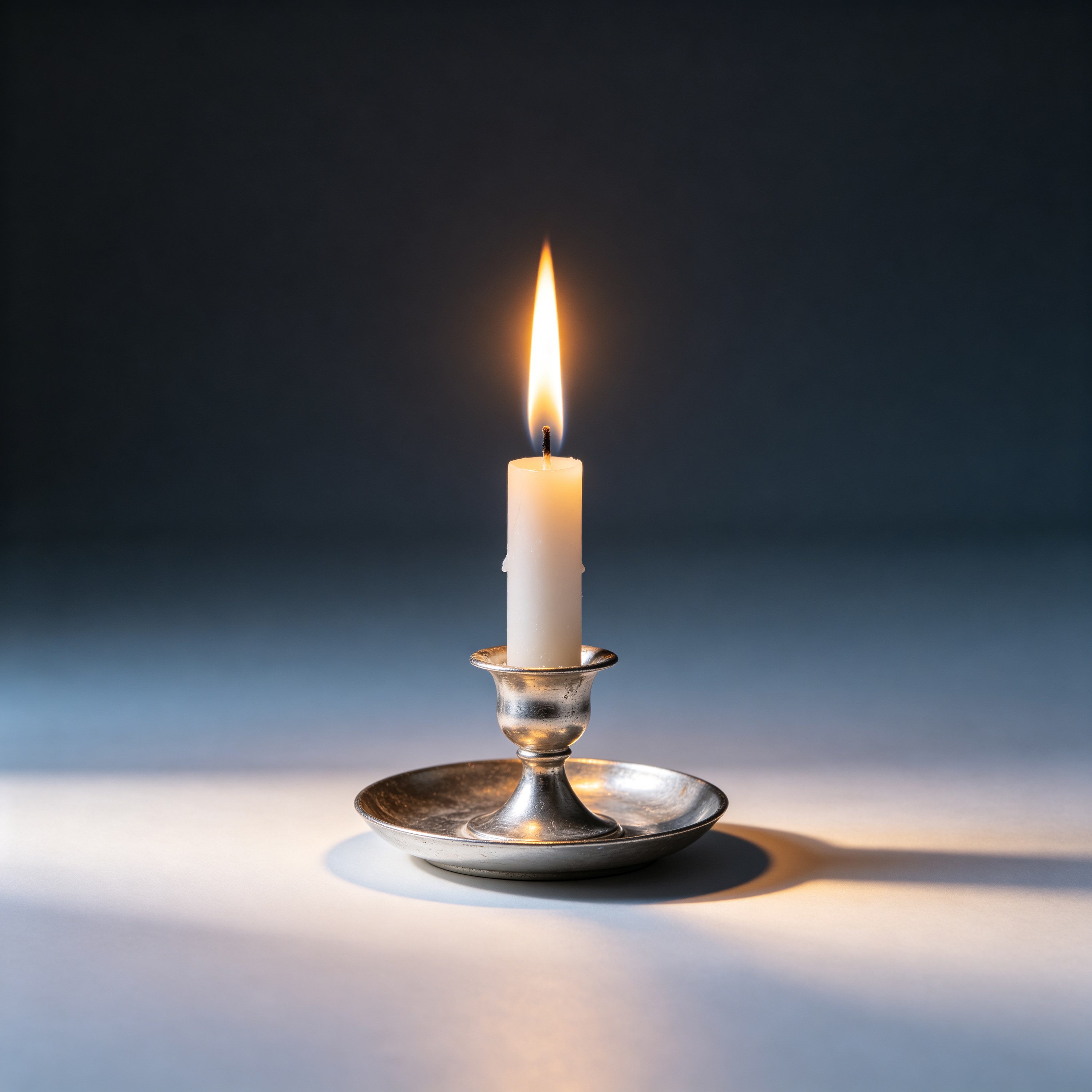 a single candle burn