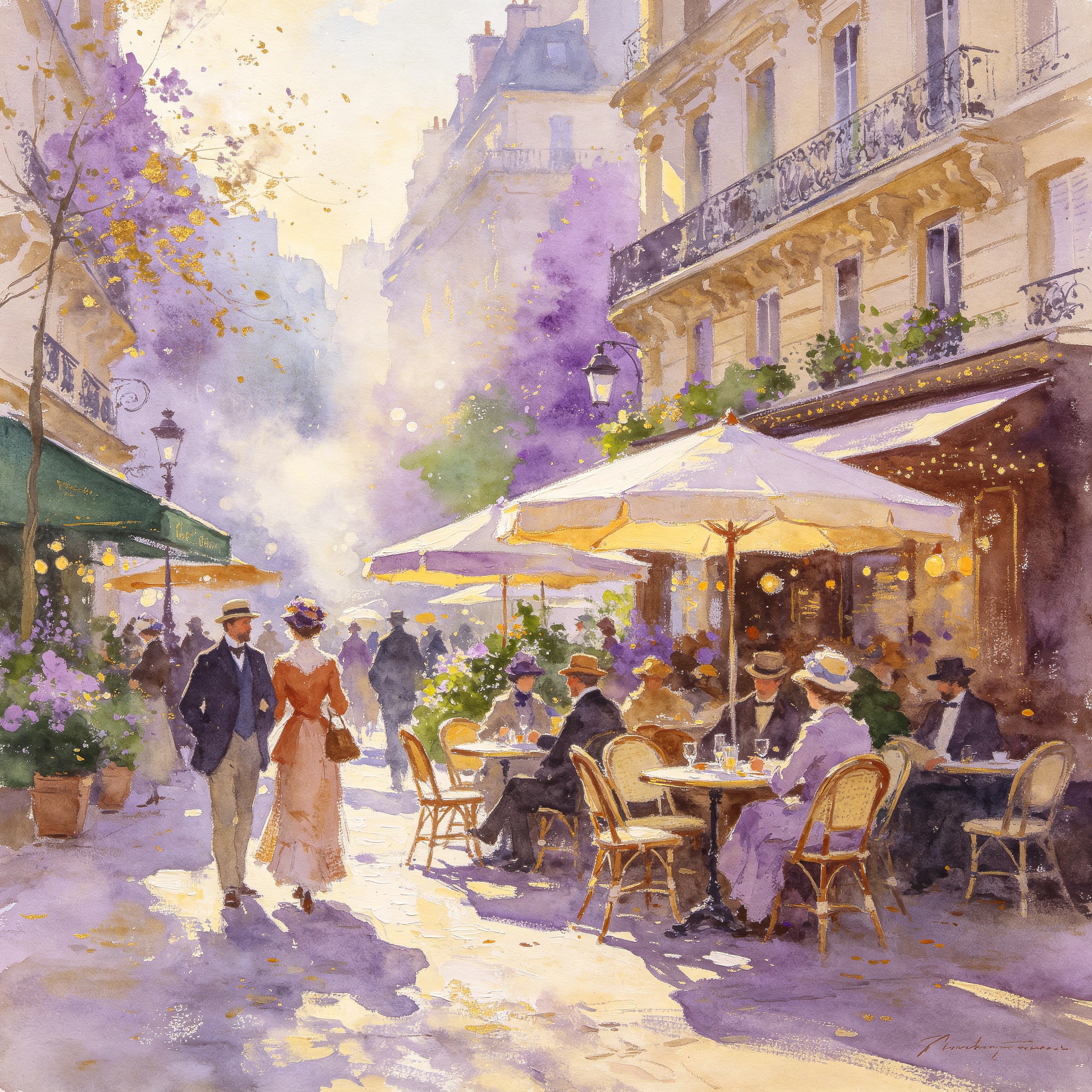 loose watercolor of