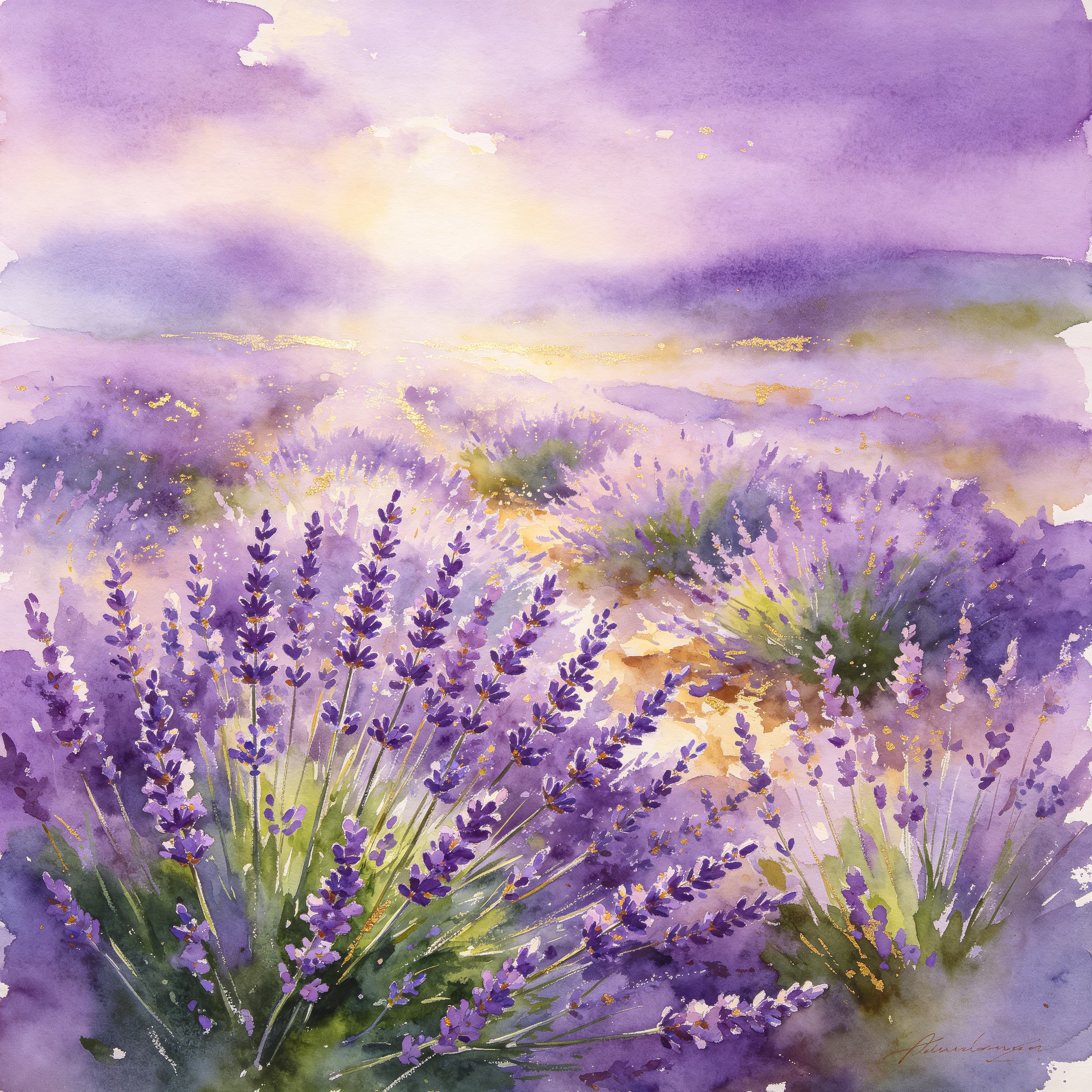 loose watercolor of