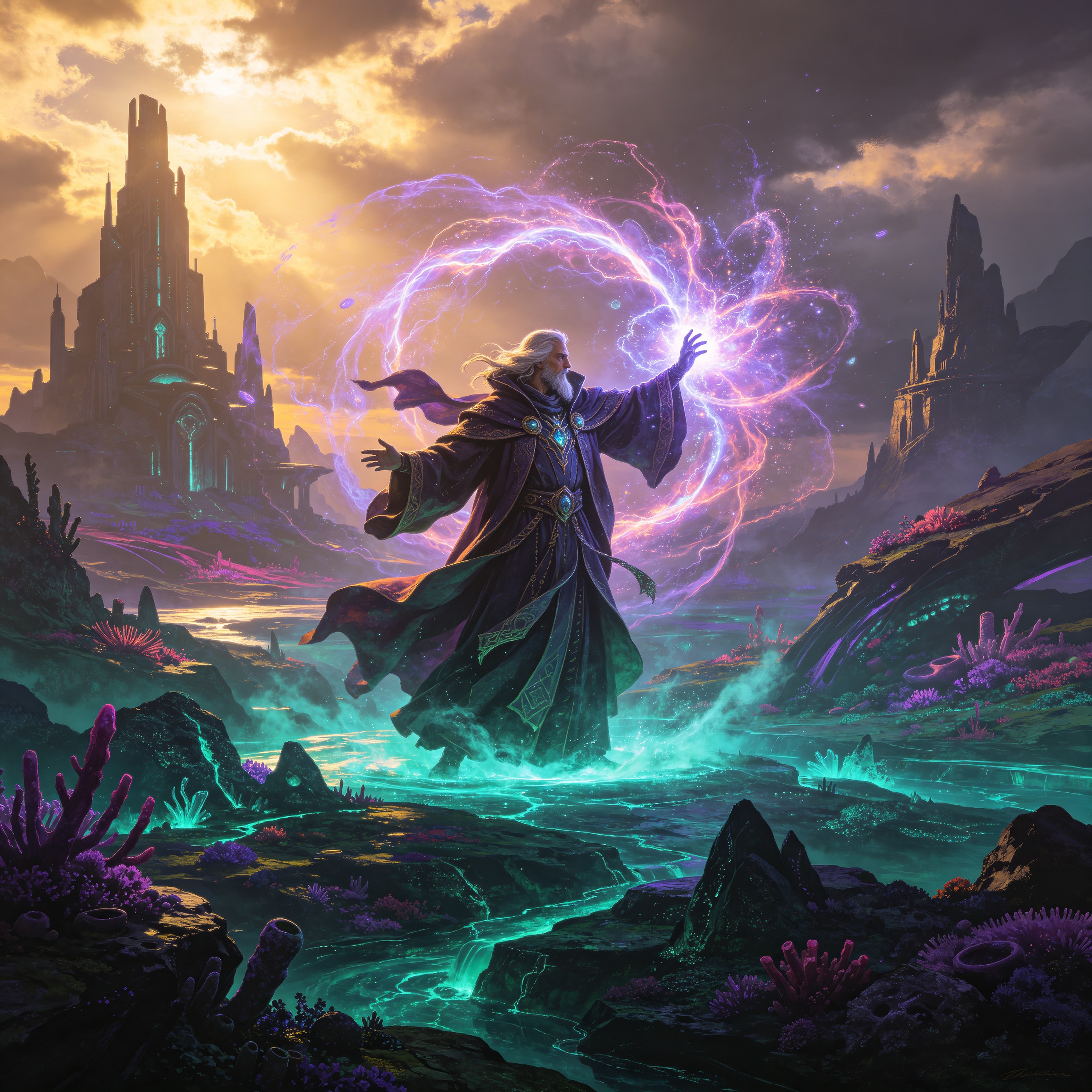 epic key art of a ma