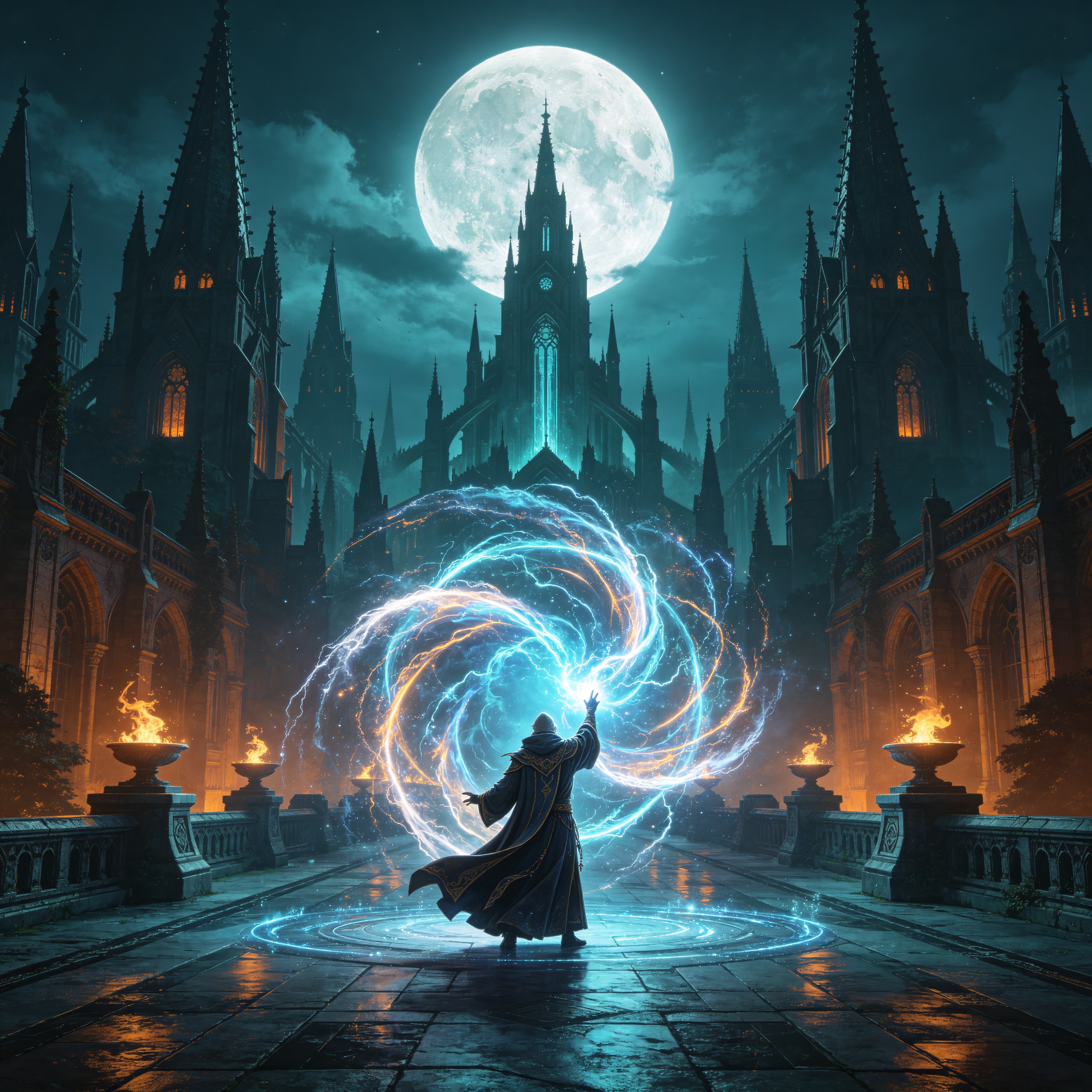 epic key art of a ma