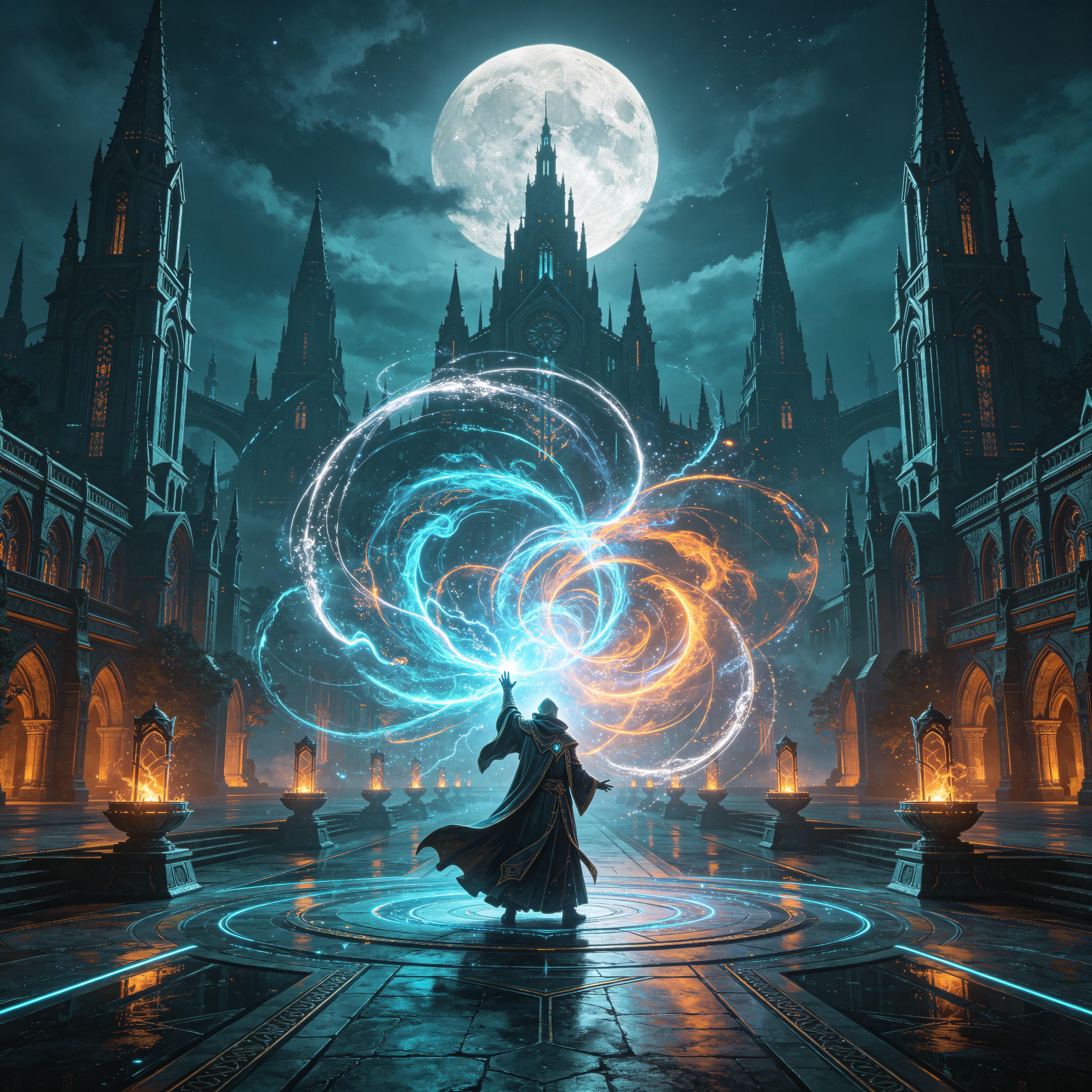 epic key art of a ma