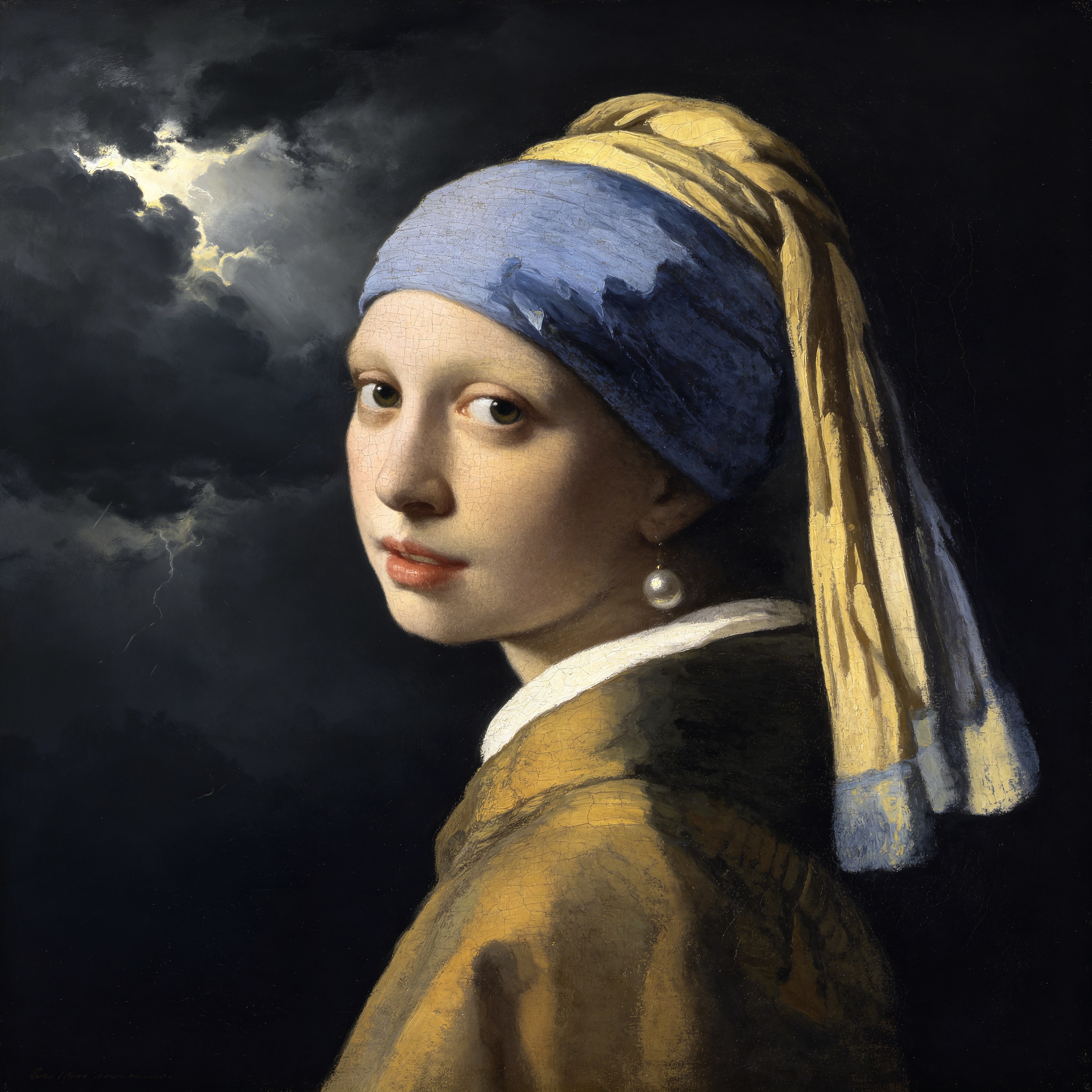 Vermeer-style girl