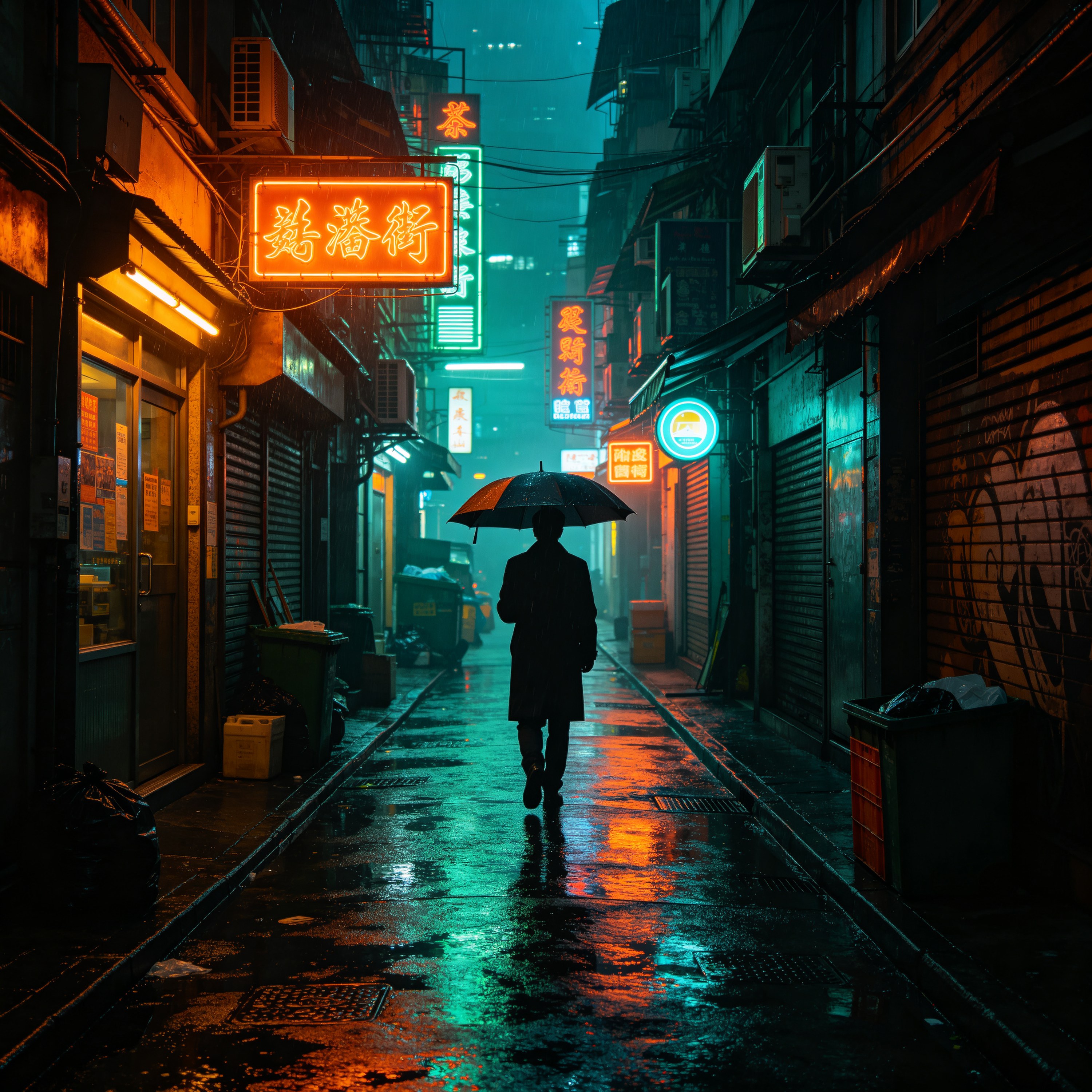 a lone figure