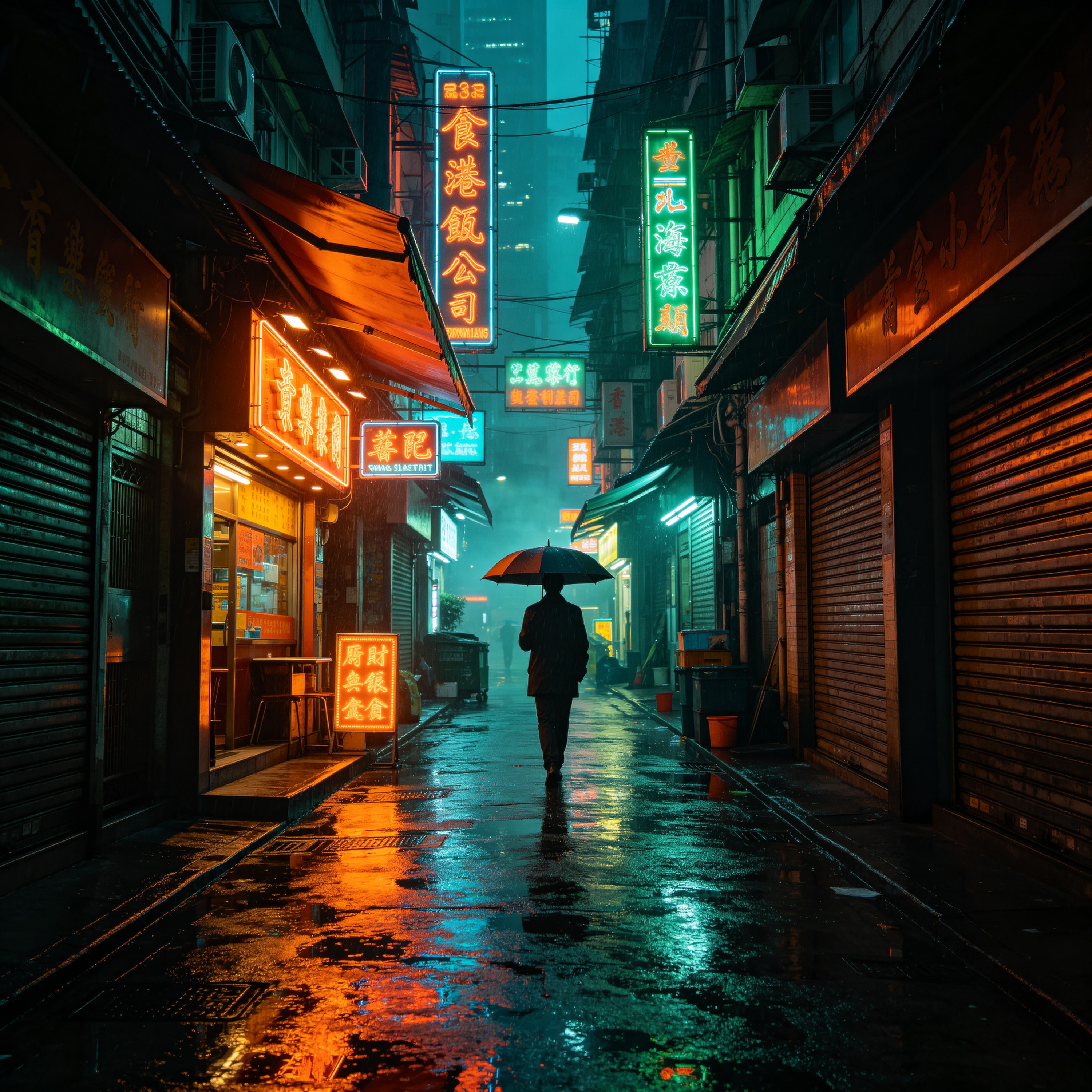 a lone figure