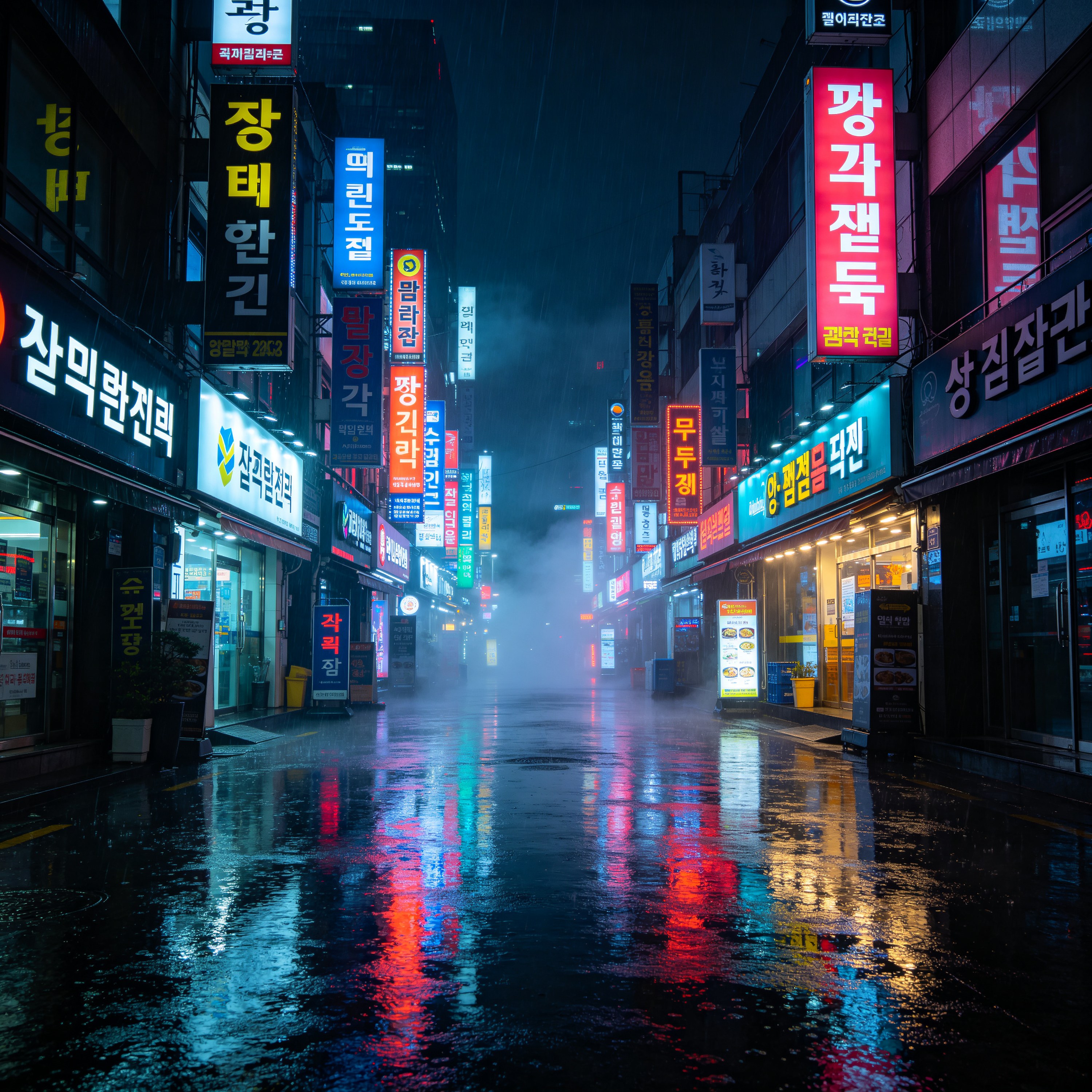 rainy night