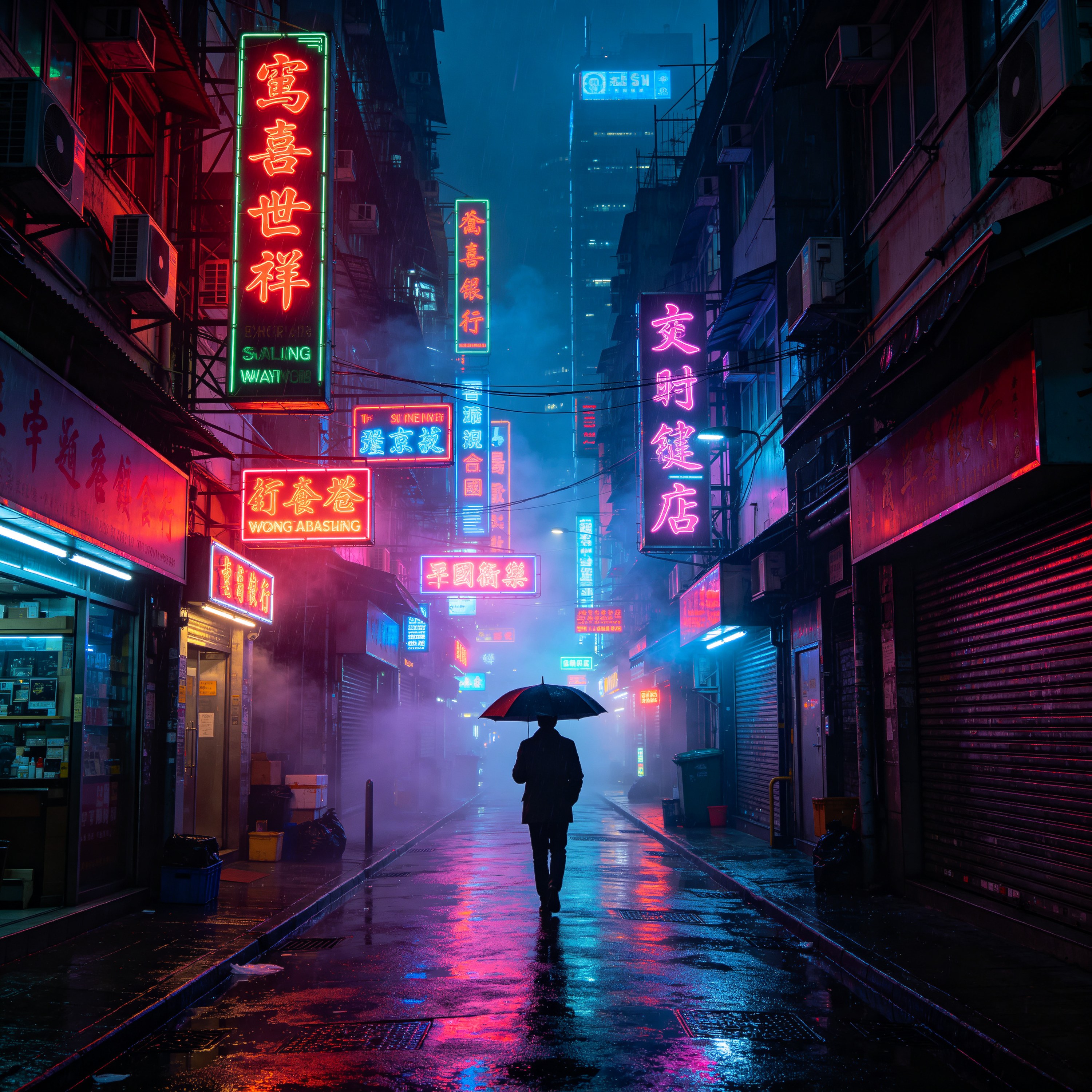 a lone figure