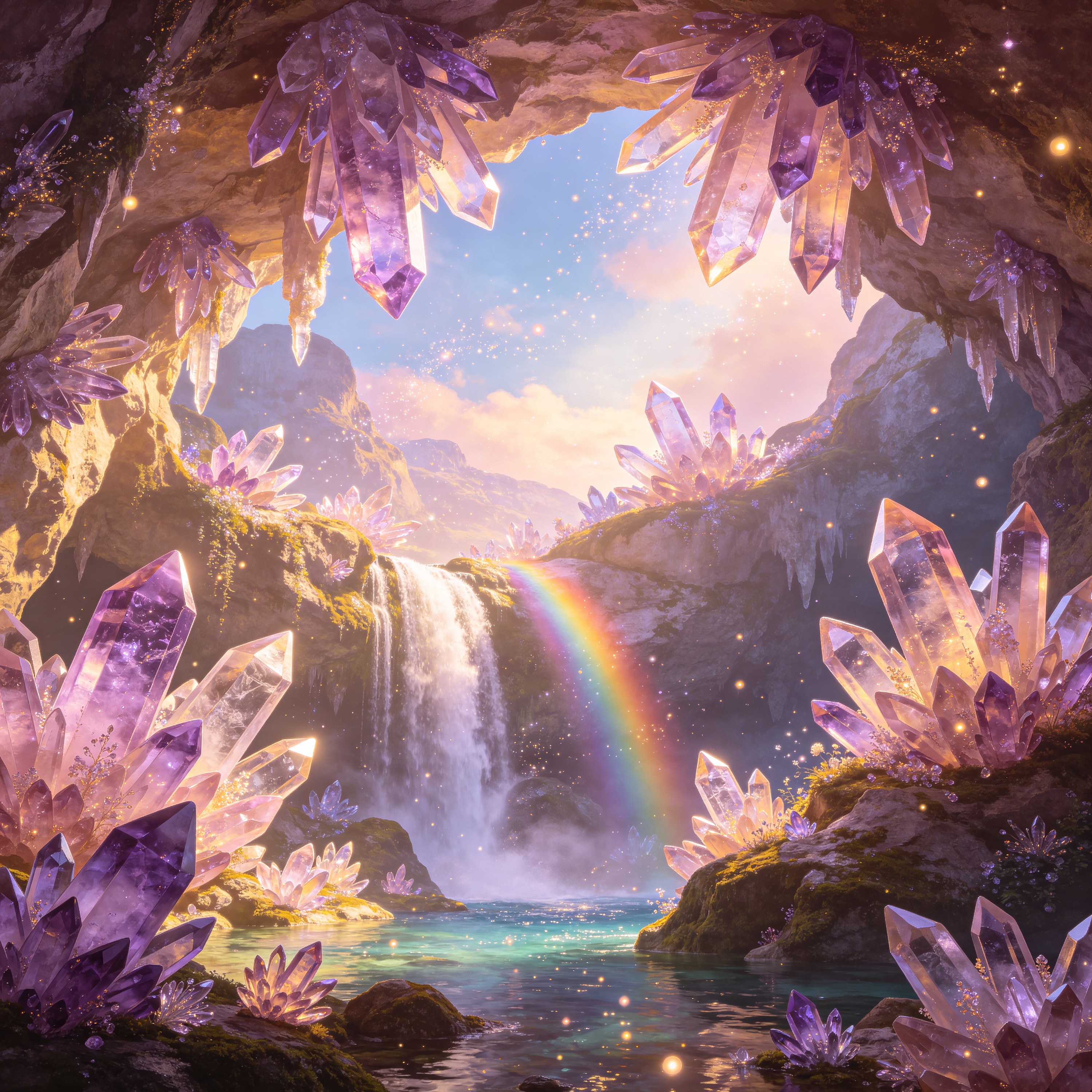 a crystal cave