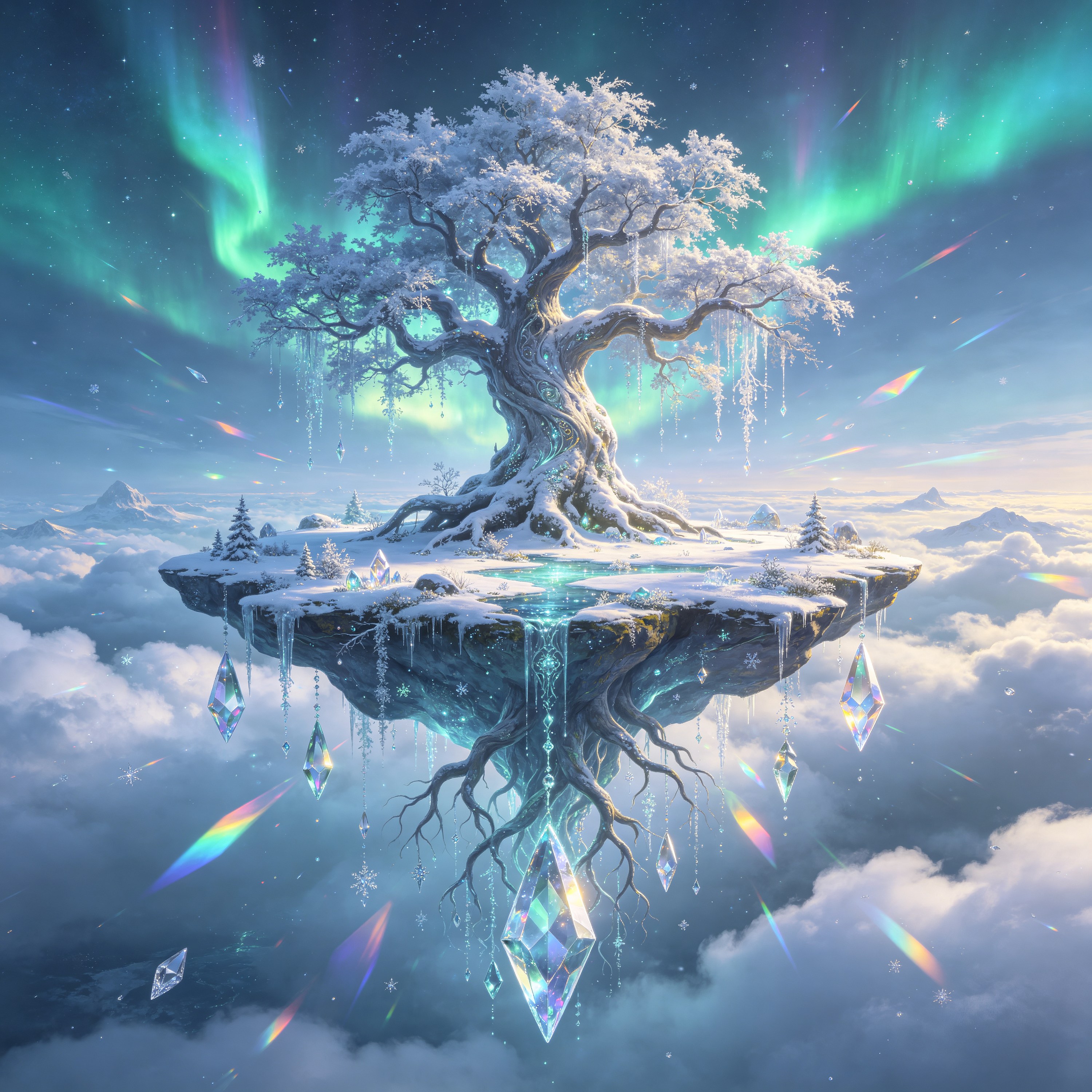 a floating island