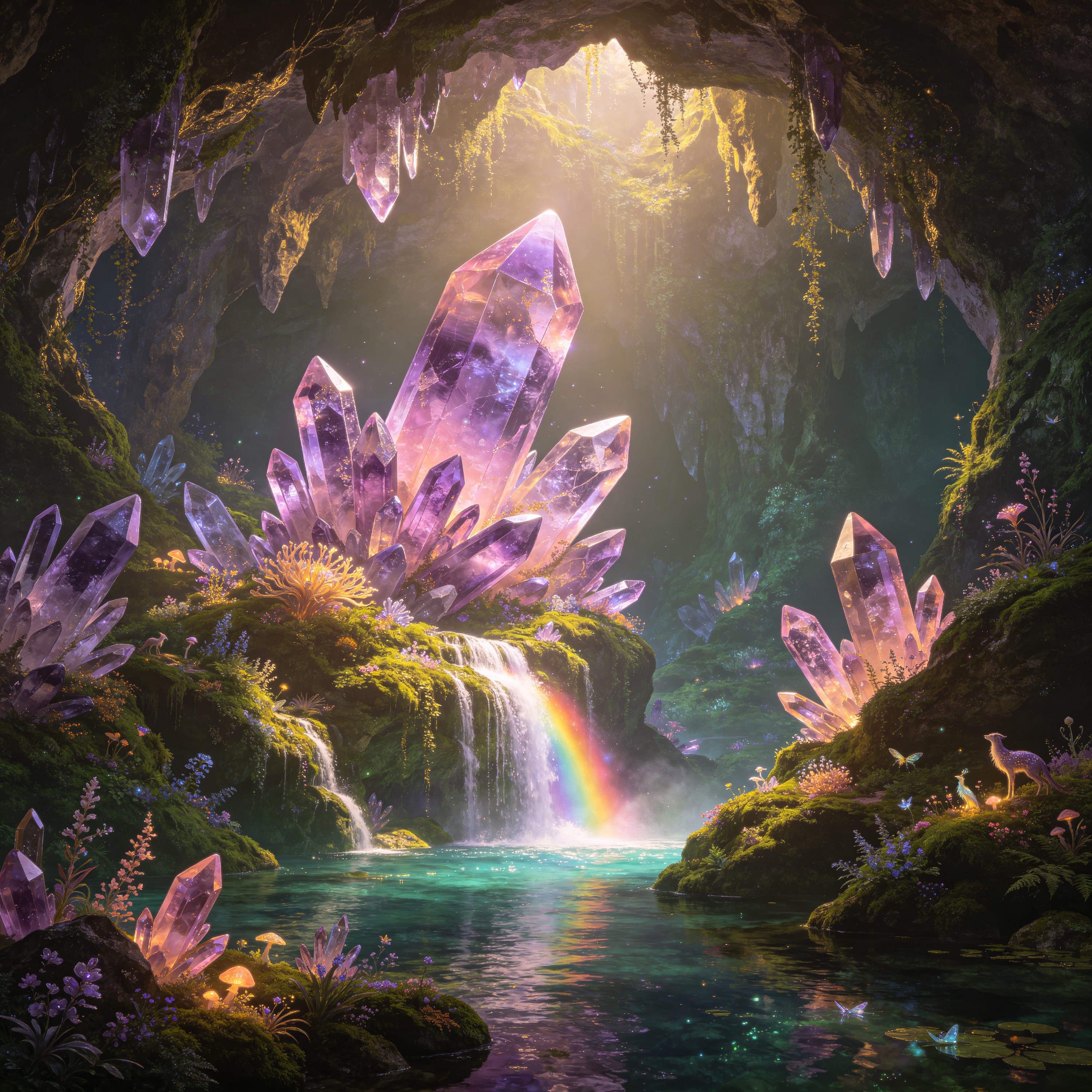 a crystal cave