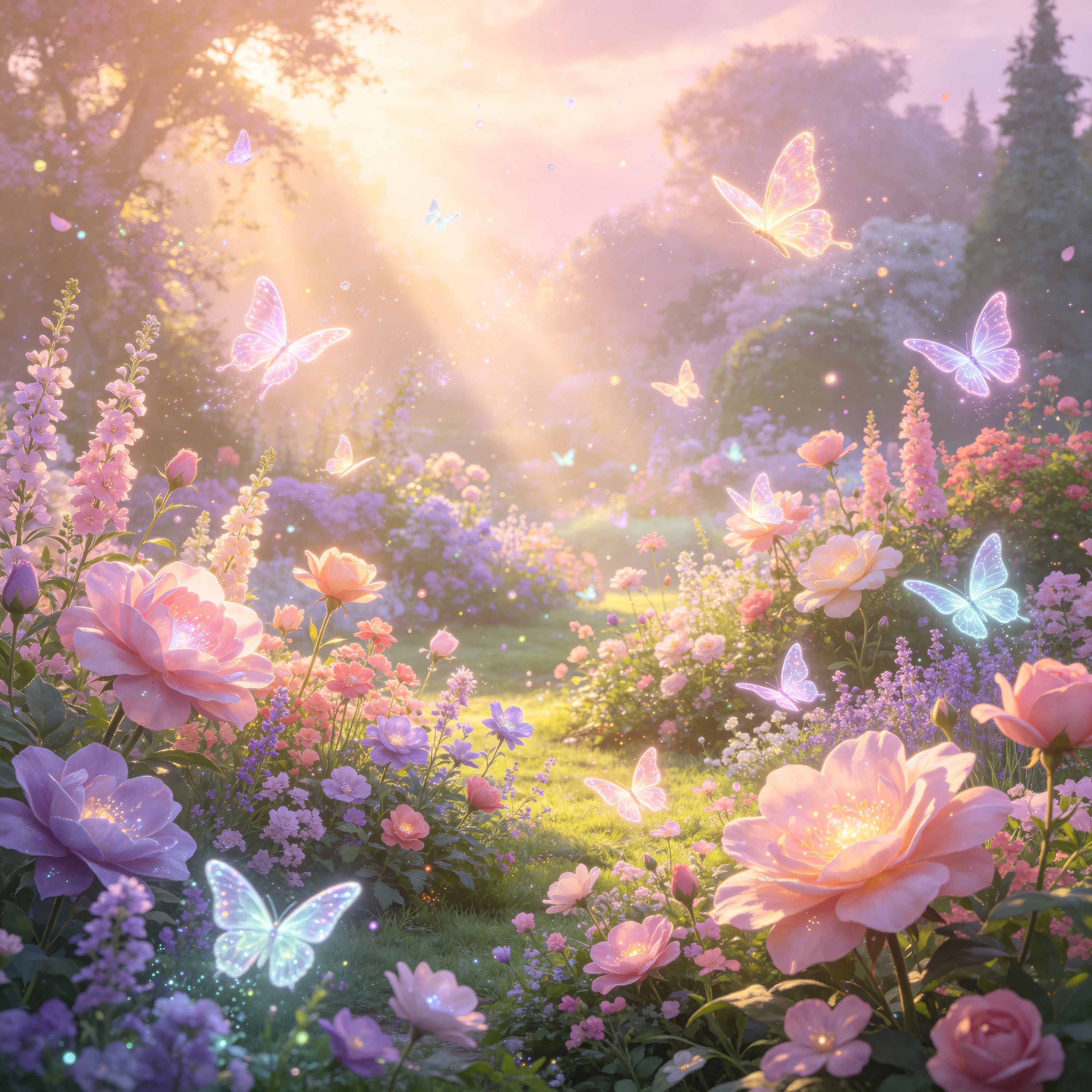 an enchanted garden