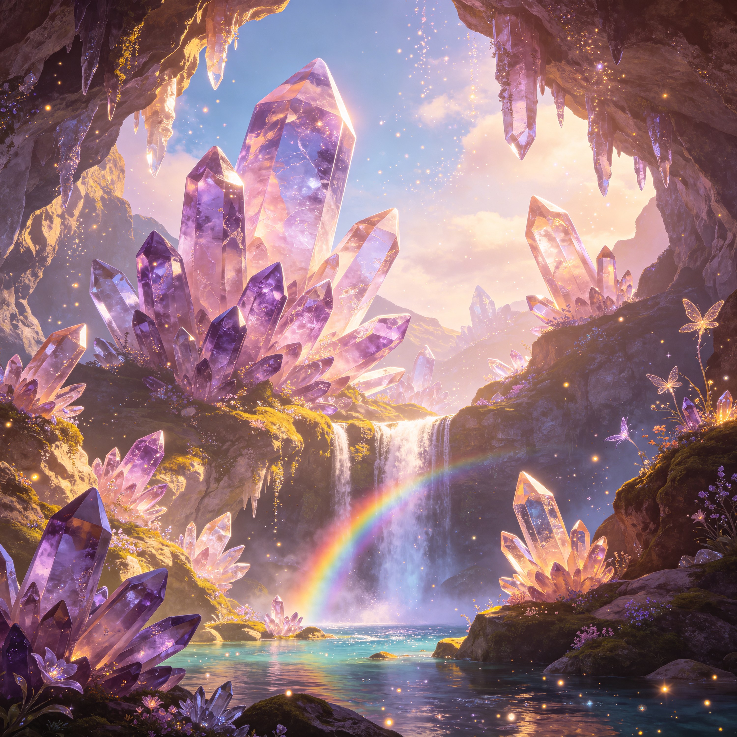 a crystal cave