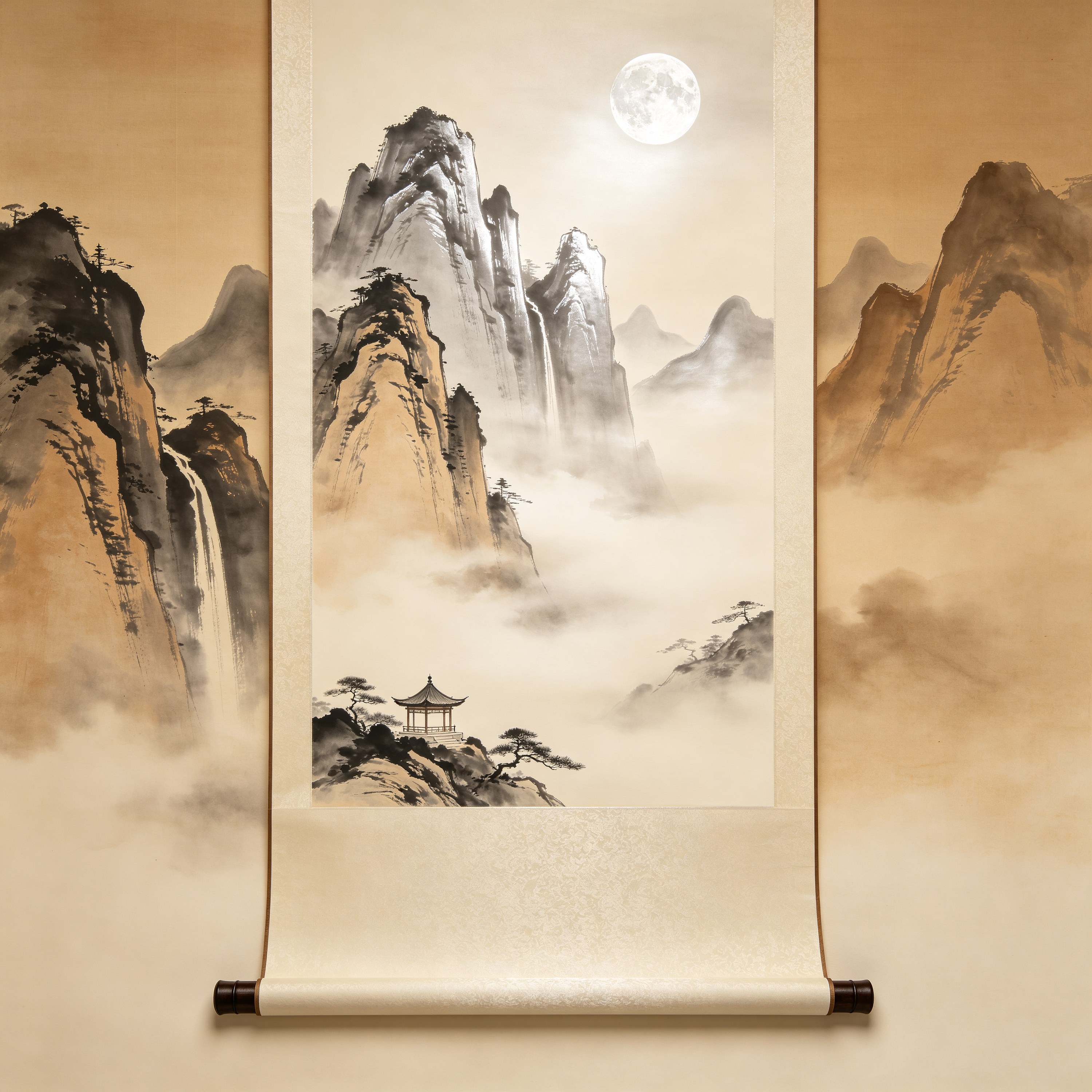 Chinese shan shui pa
