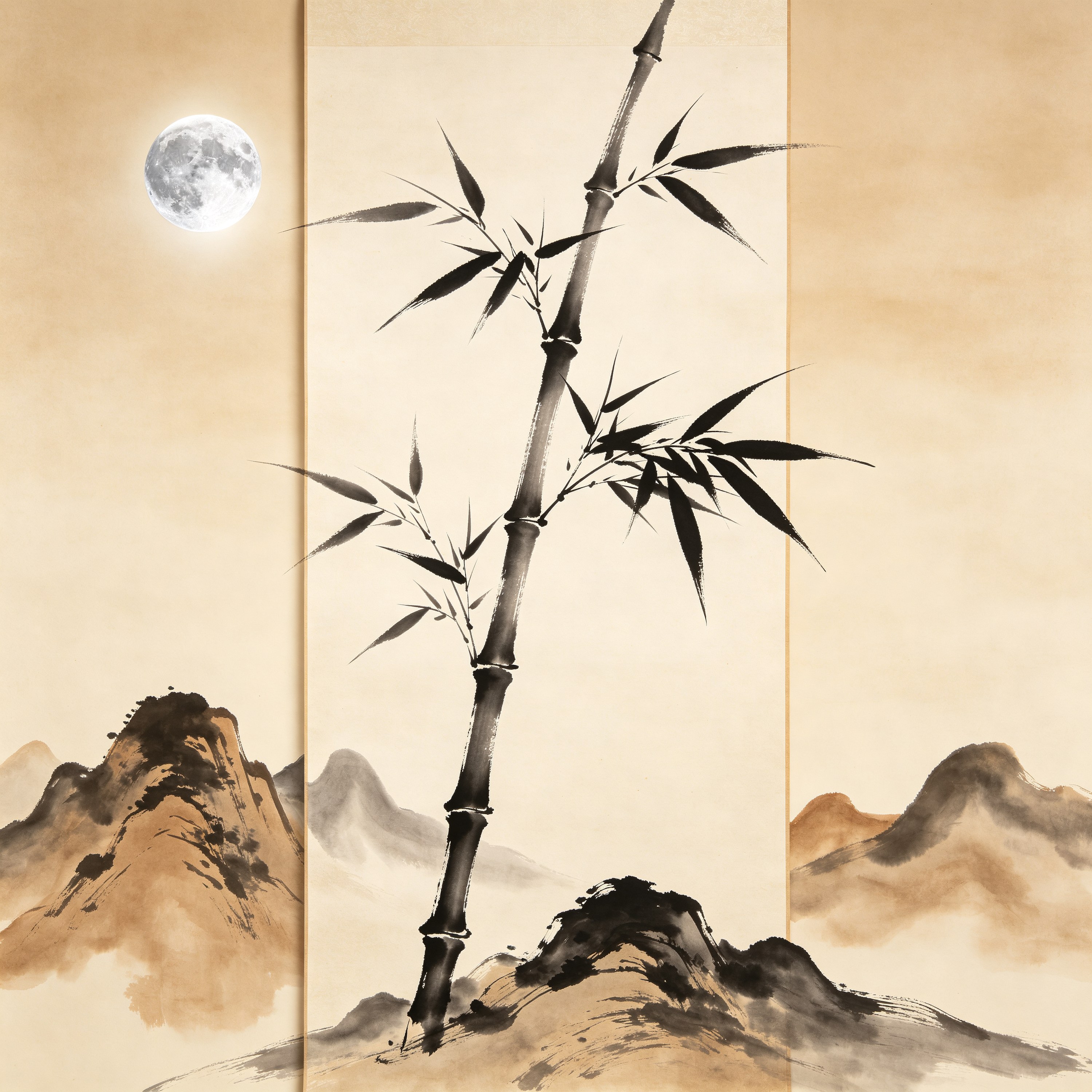 Japanese sumi-e pain