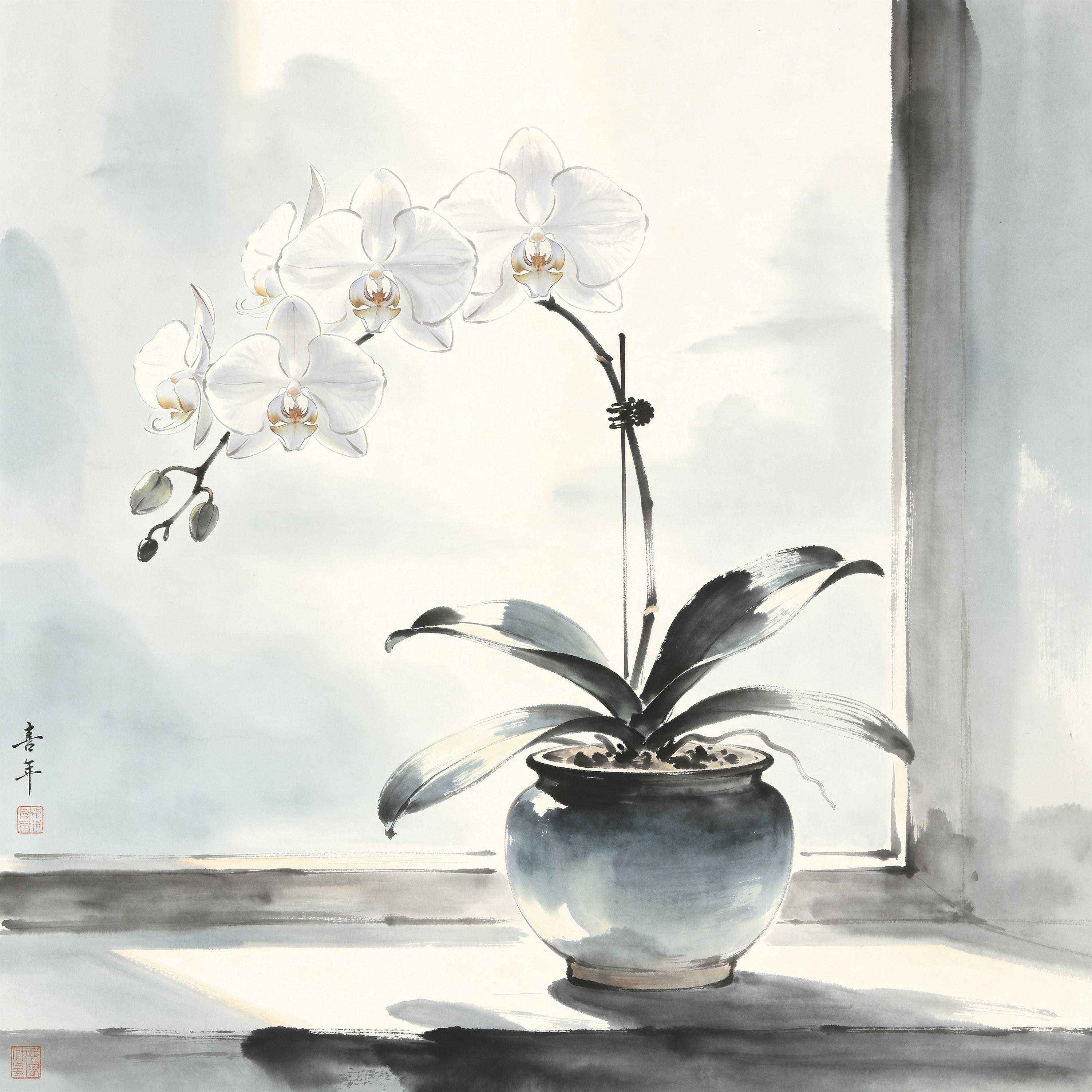 a single orchid