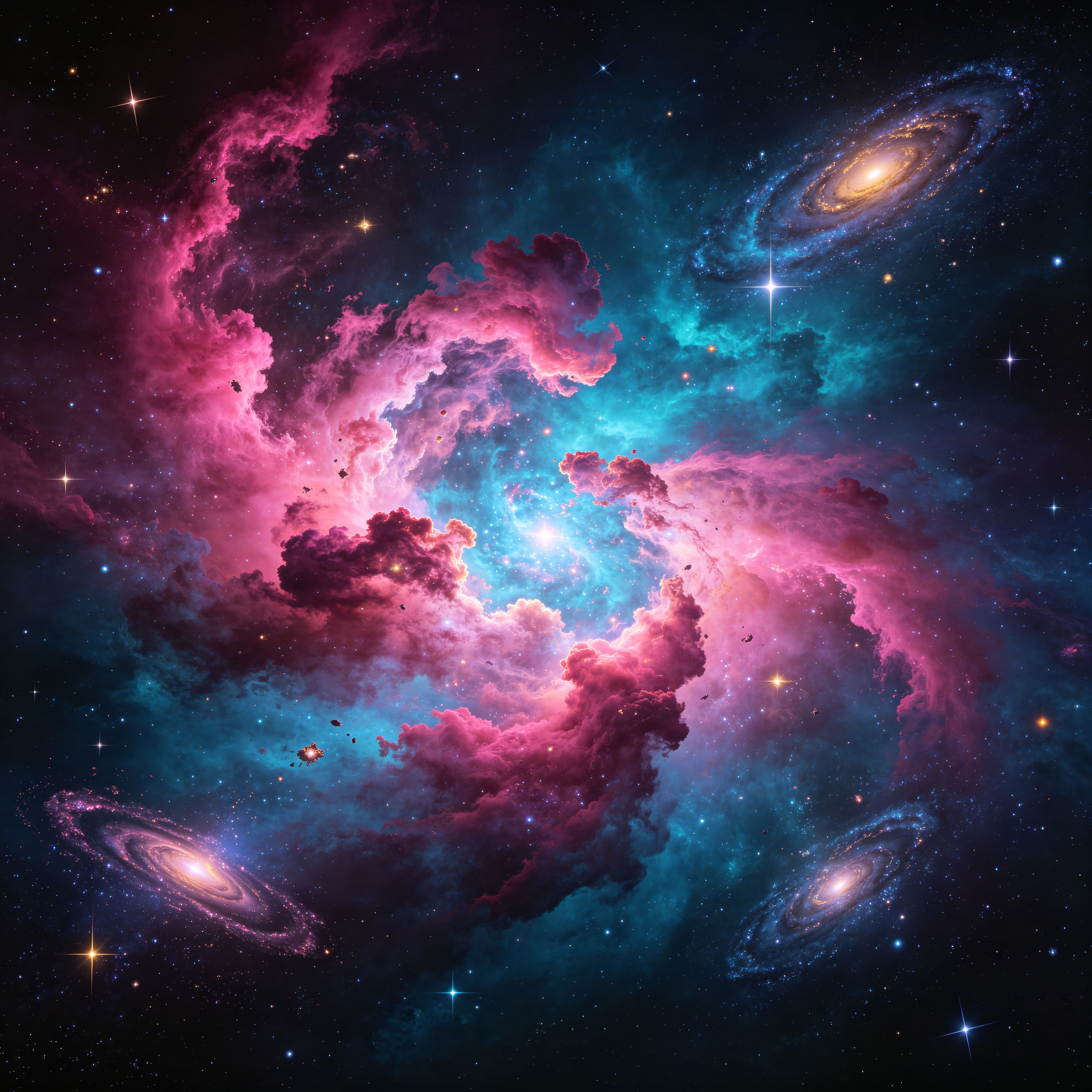 stellar-nursery-nebula-pink-blue-gas-new-stars-913