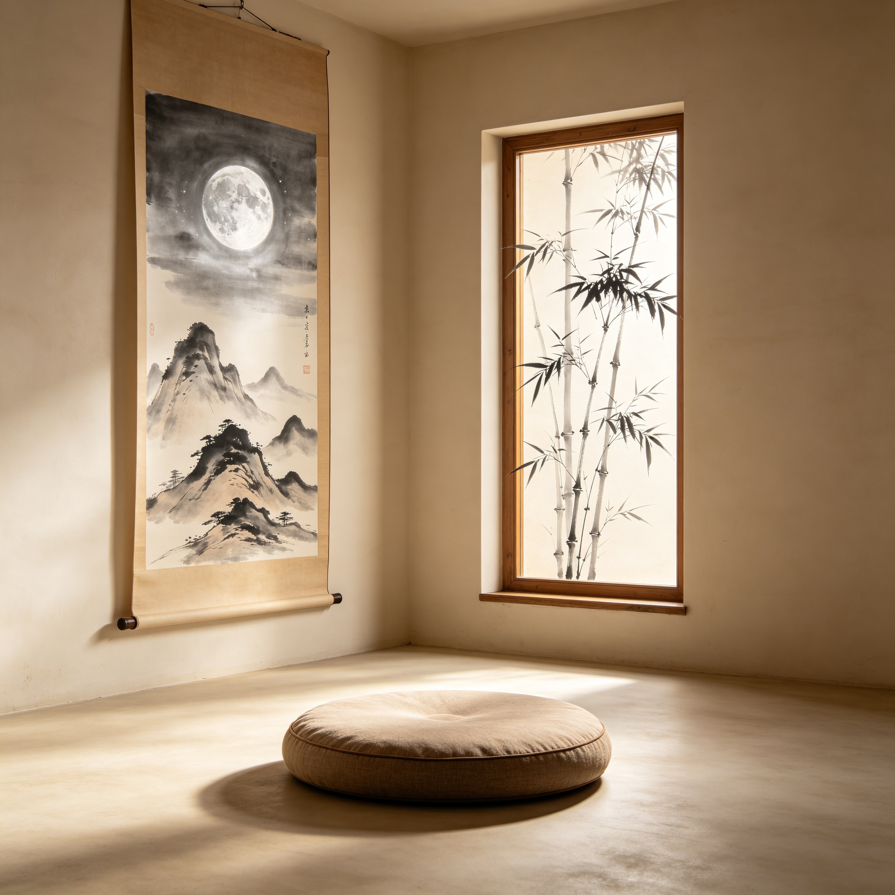zen-meditation-cushion-empty-room-single-window-bamboo-outside-972
