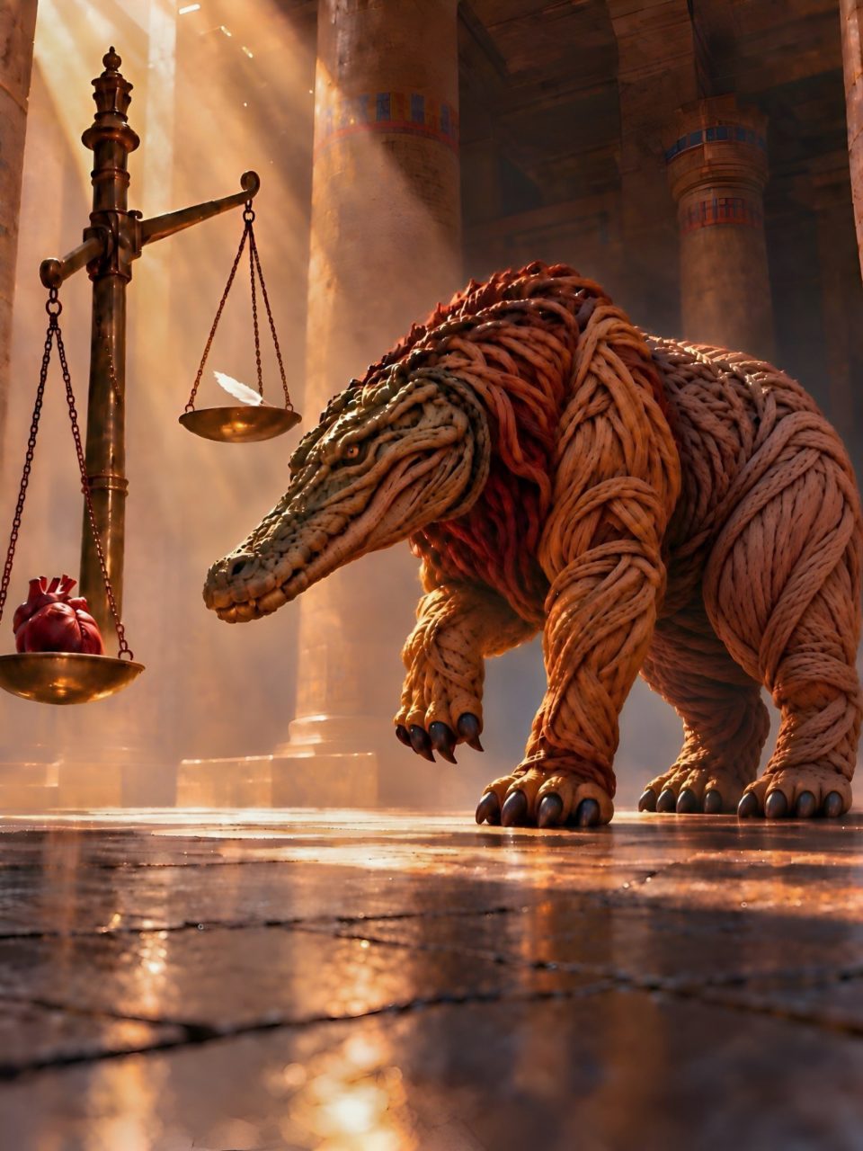 Ammit at the Weighing of the Heart