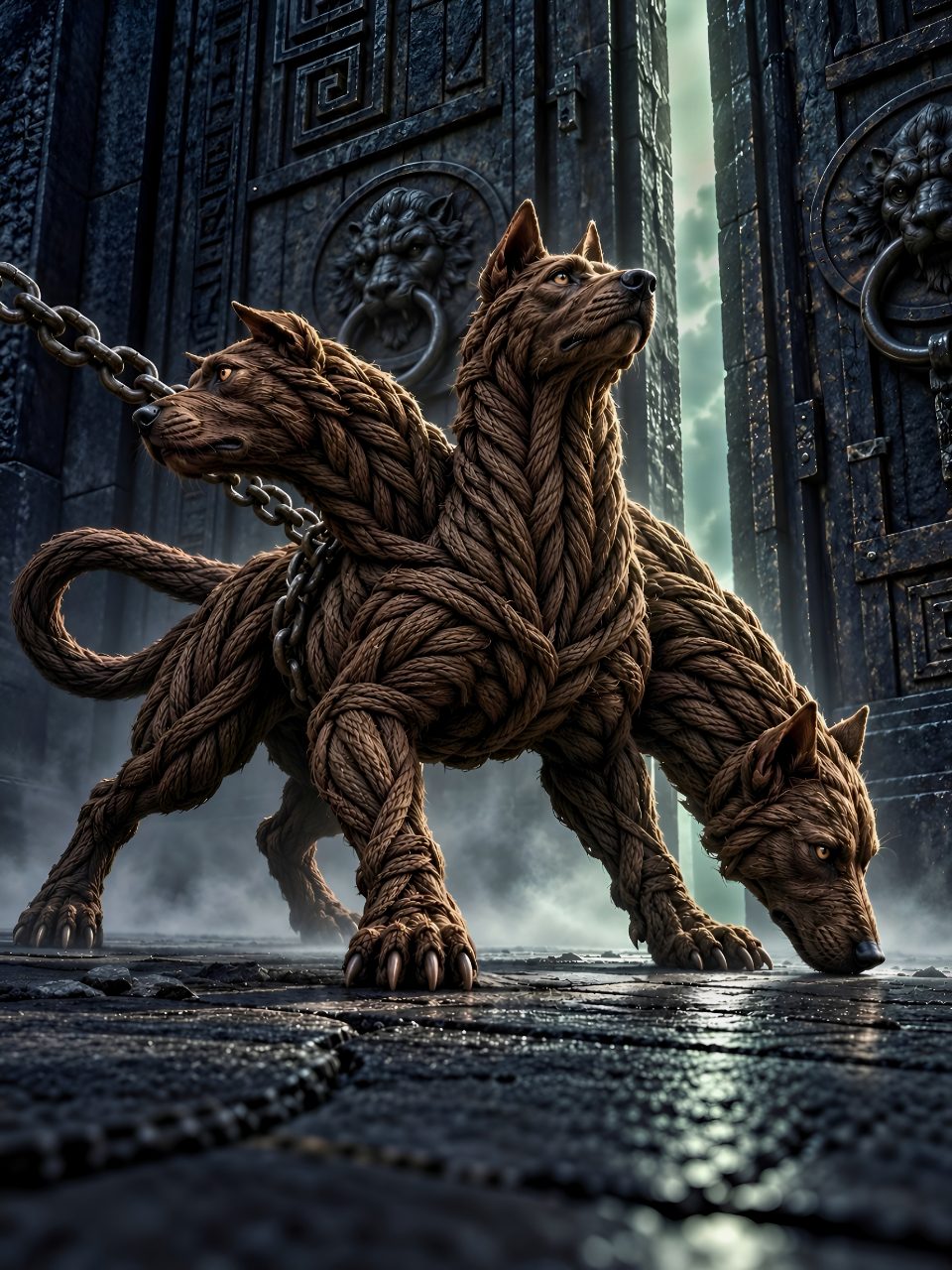 Cerberus at the Gates of the Underworld